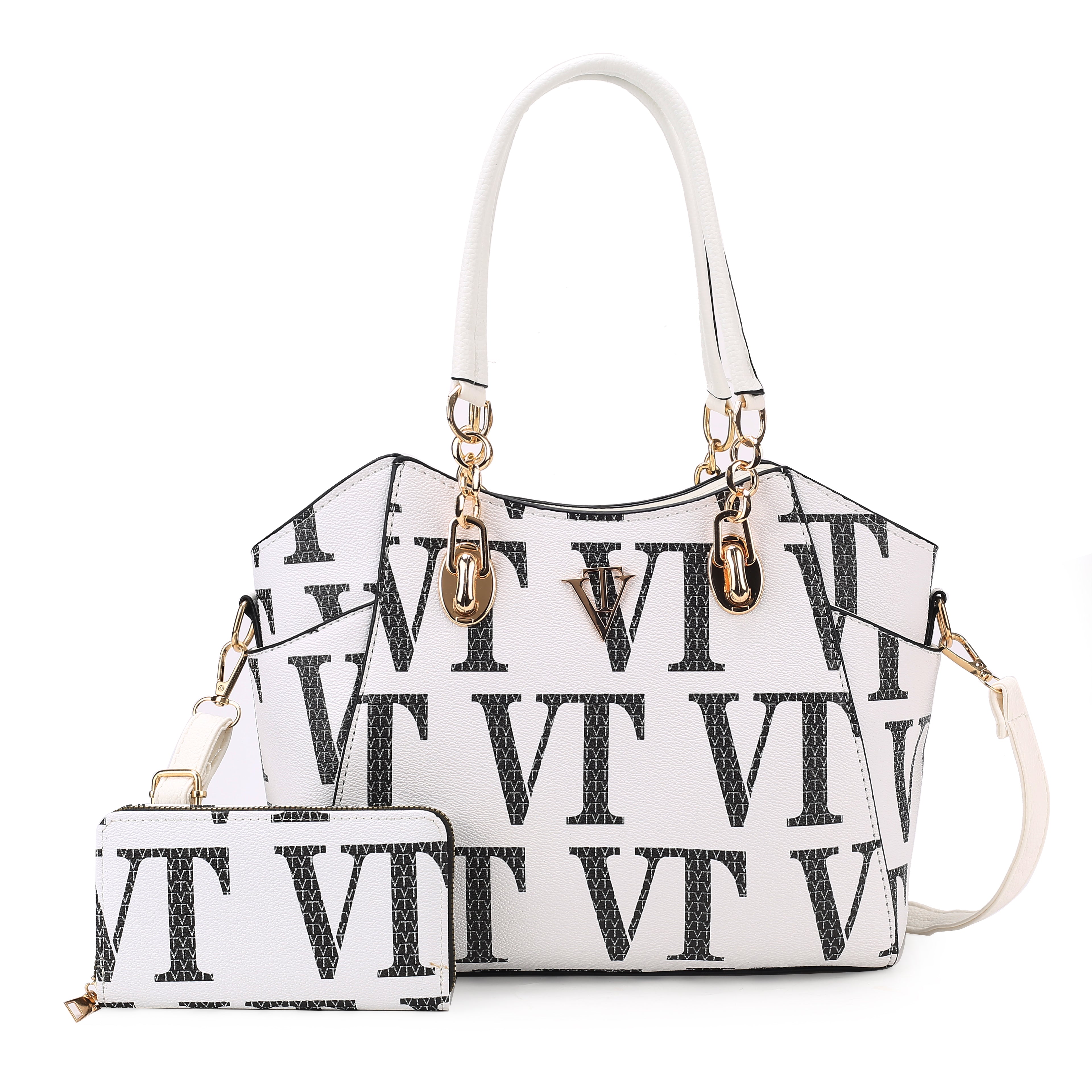 Stylish VT Handbag with Wallet