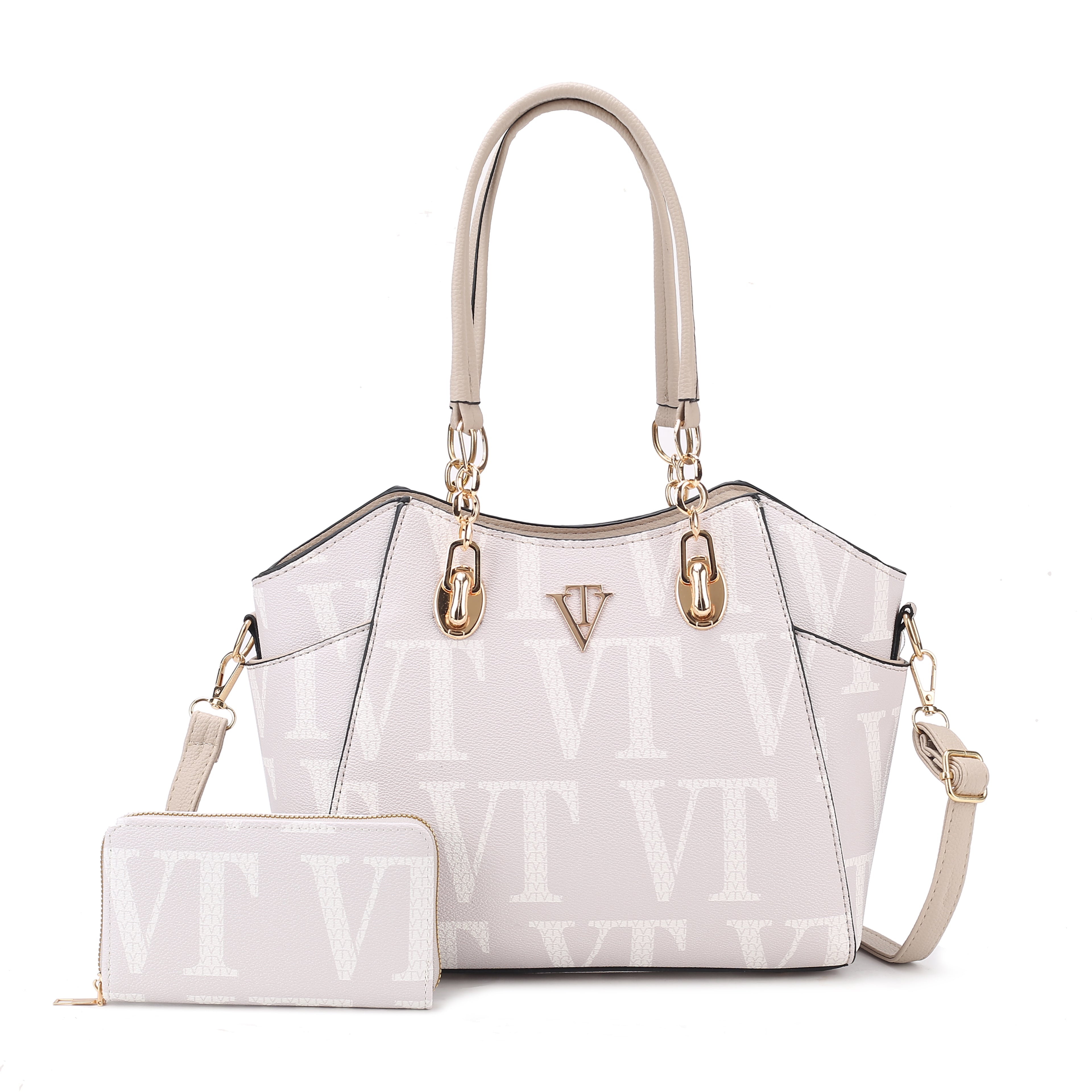 Stylish VT Handbag with Wallet
