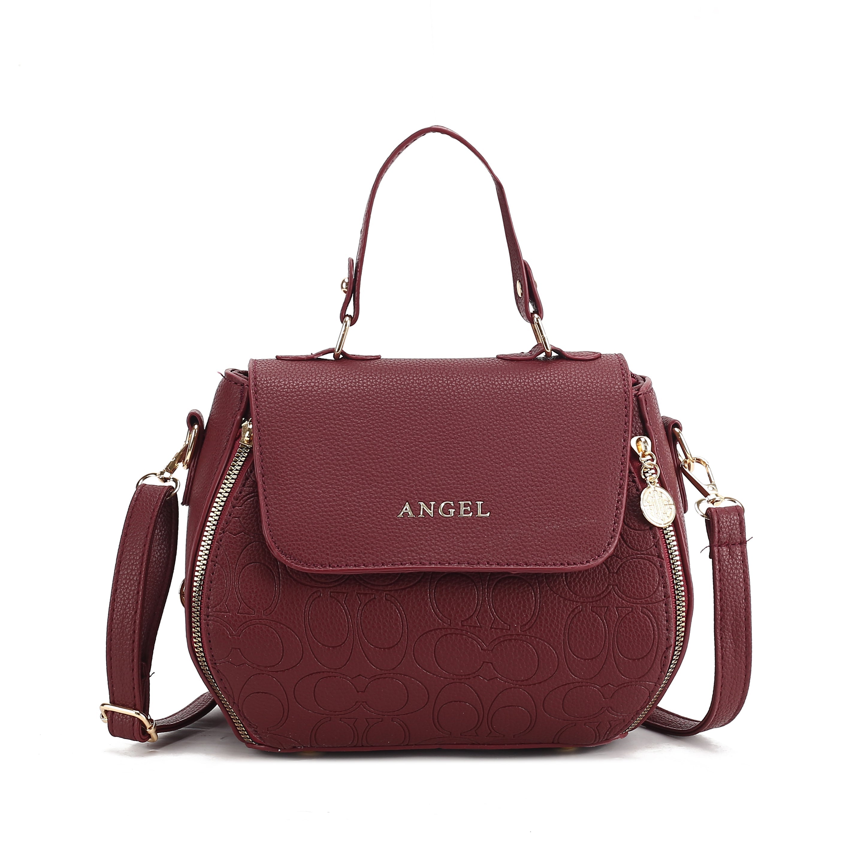 Classic oval Embossed Handbag