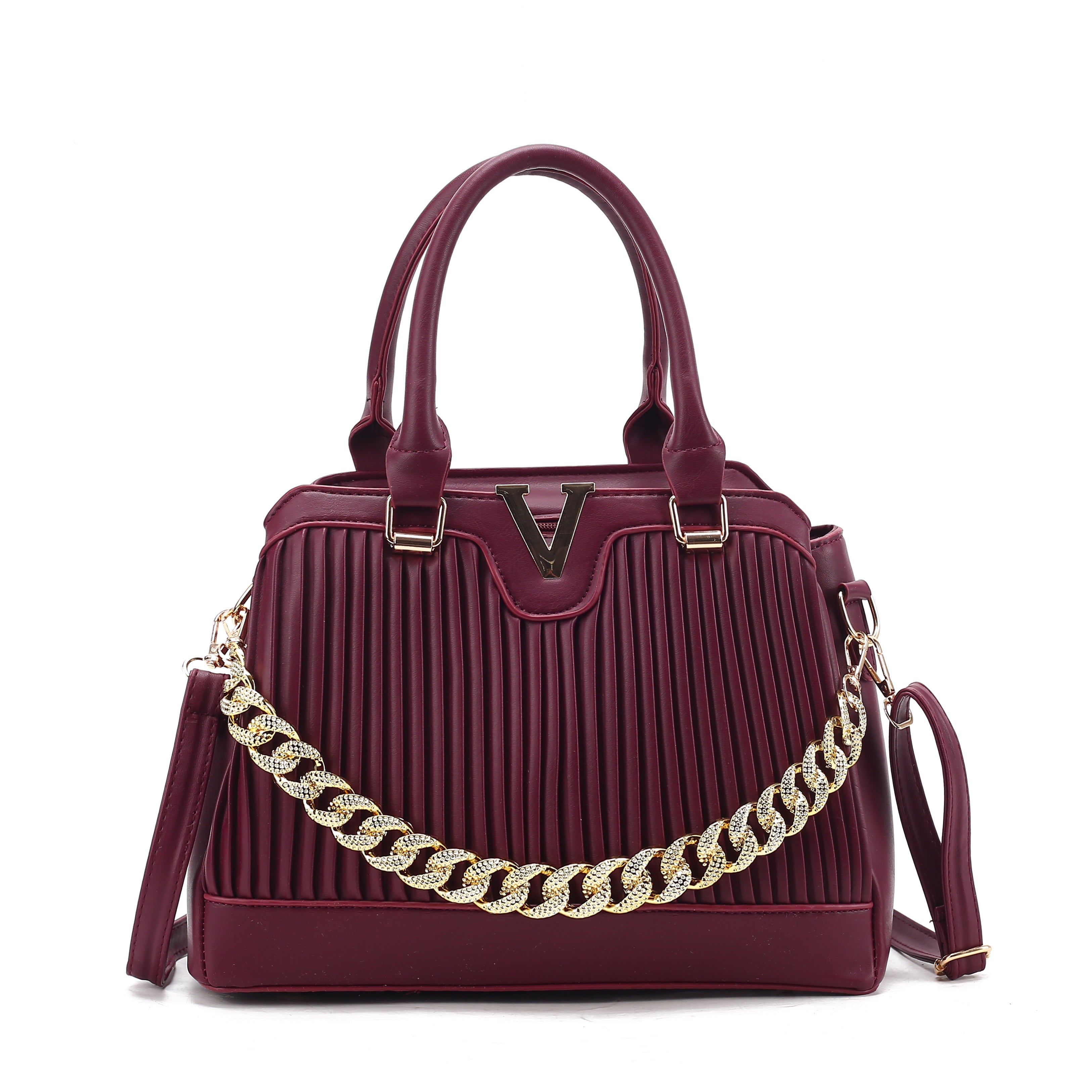 Dazzling Pleated Handbag