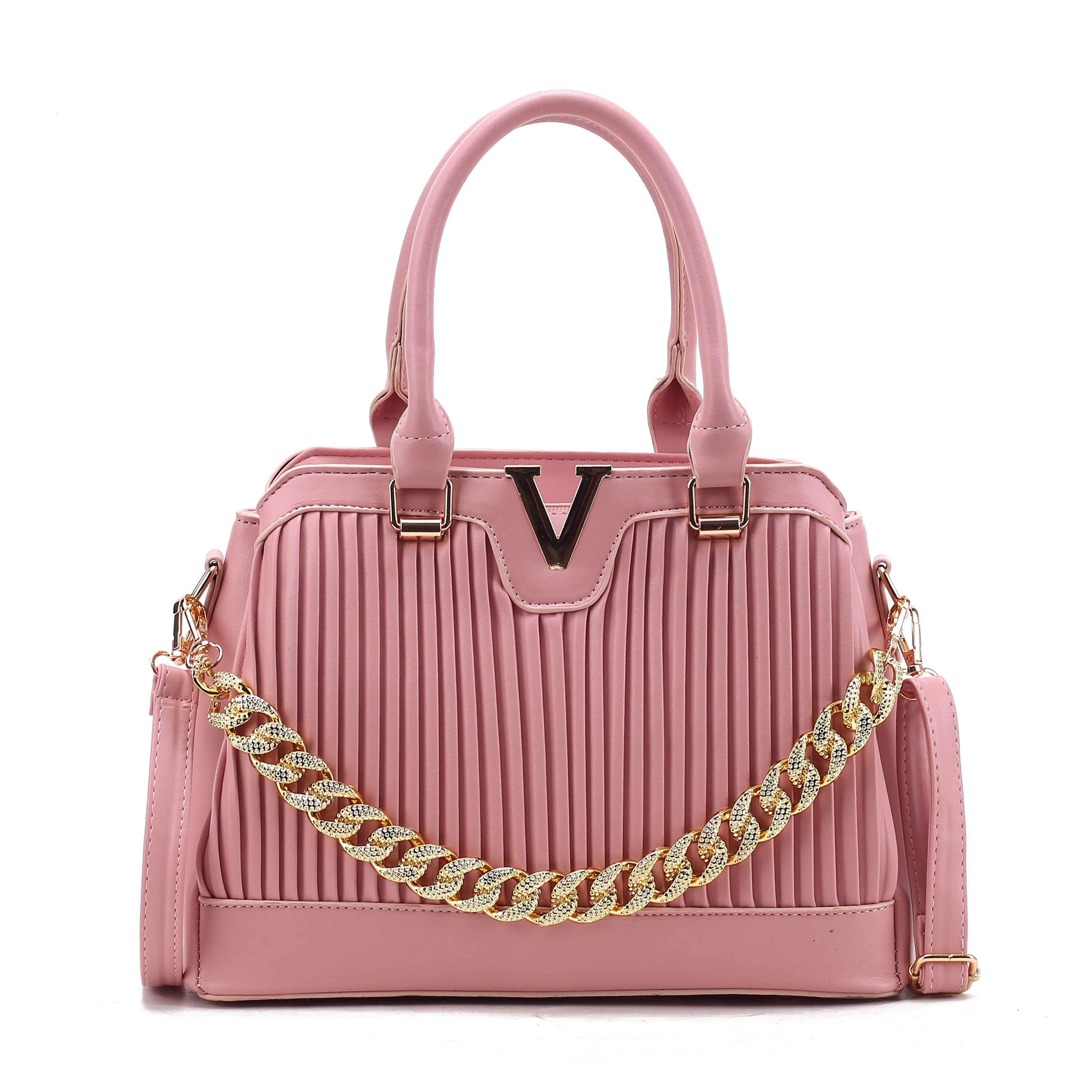 Dazzling Pleated Handbag