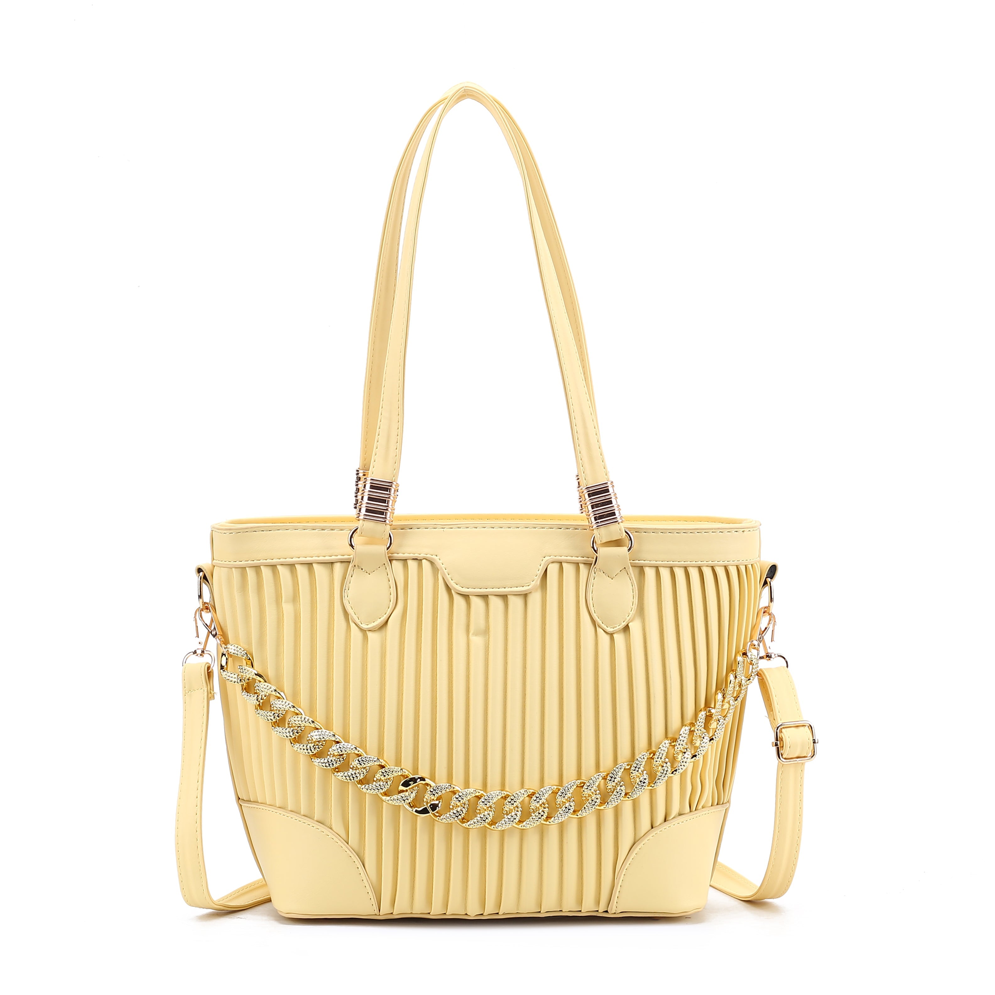 Stylish Pleated Tote Bag