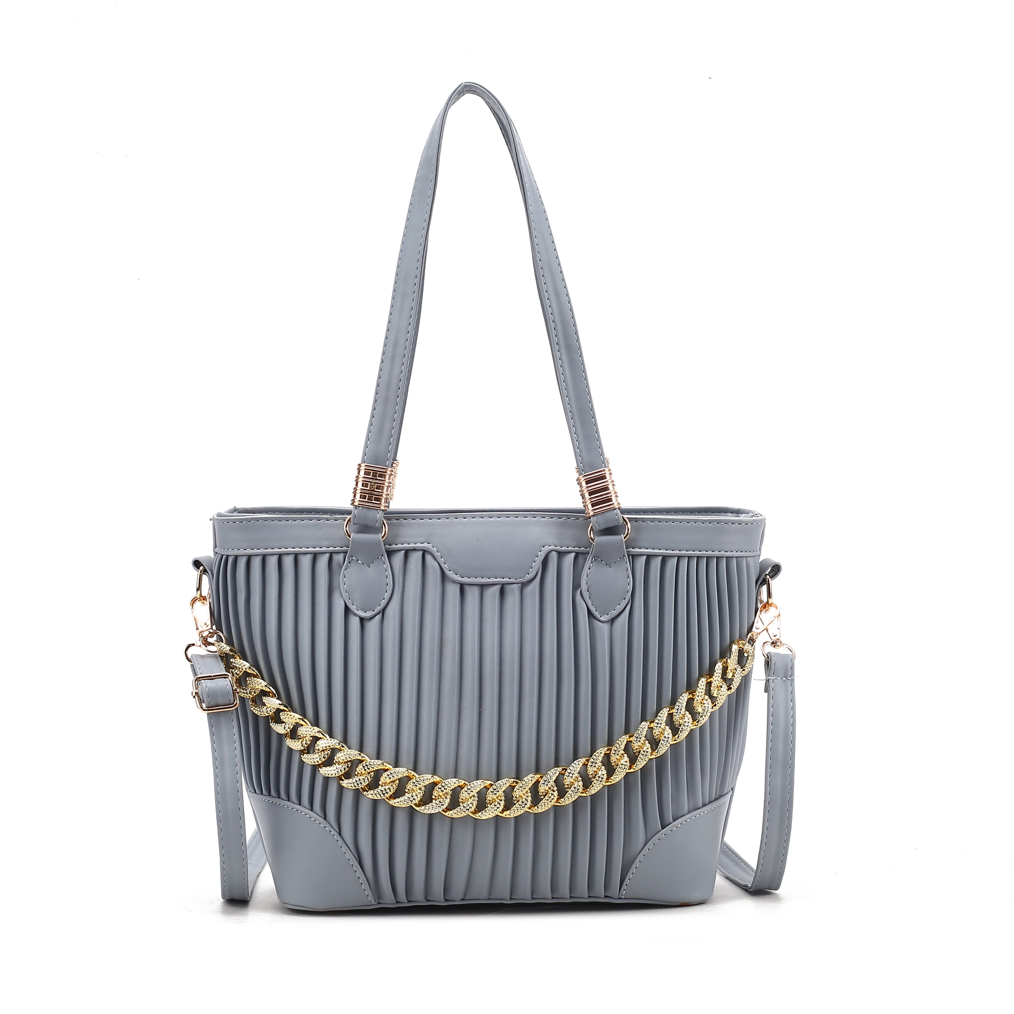 Stylish Pleated Tote Bag