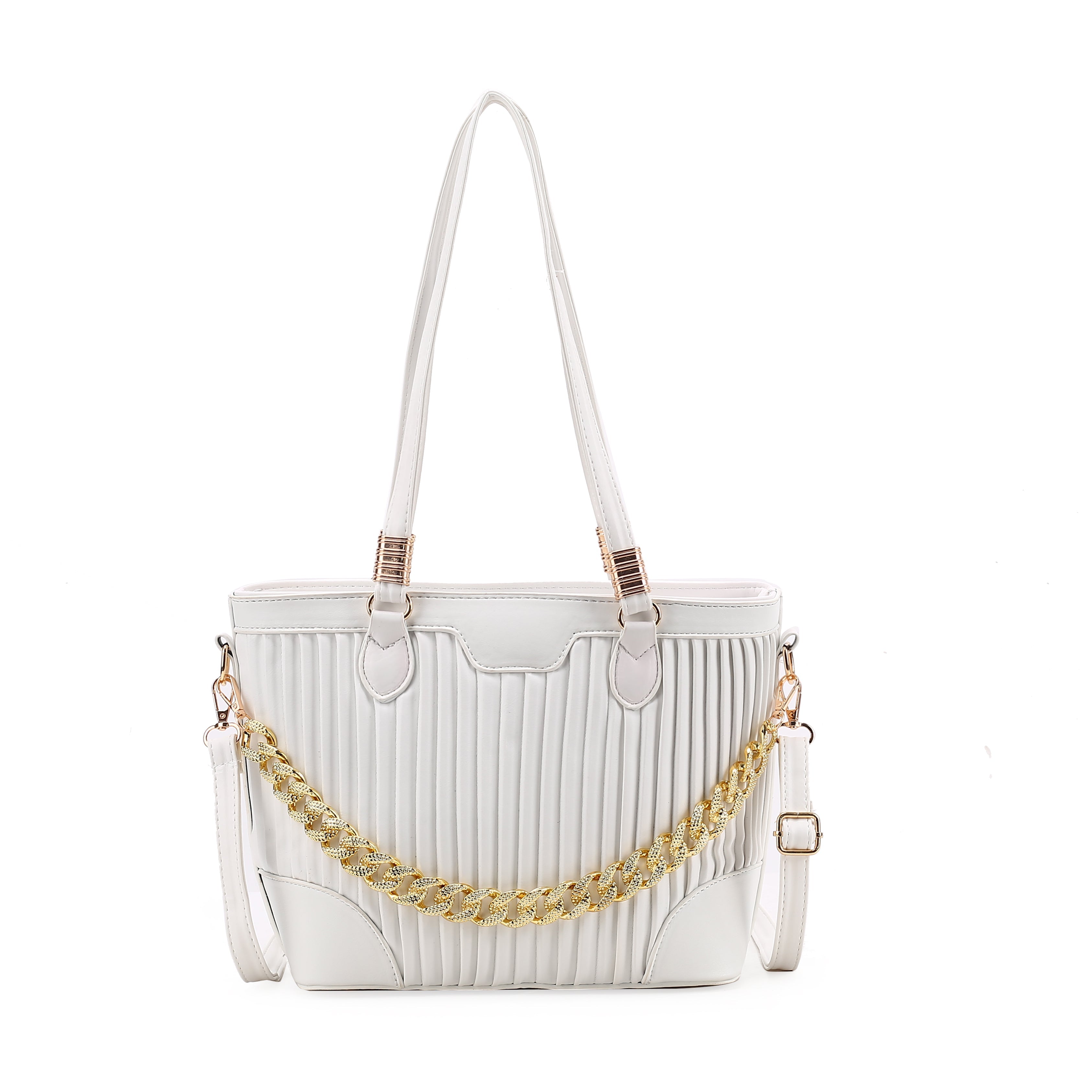 Stylish Pleated Tote Bag
