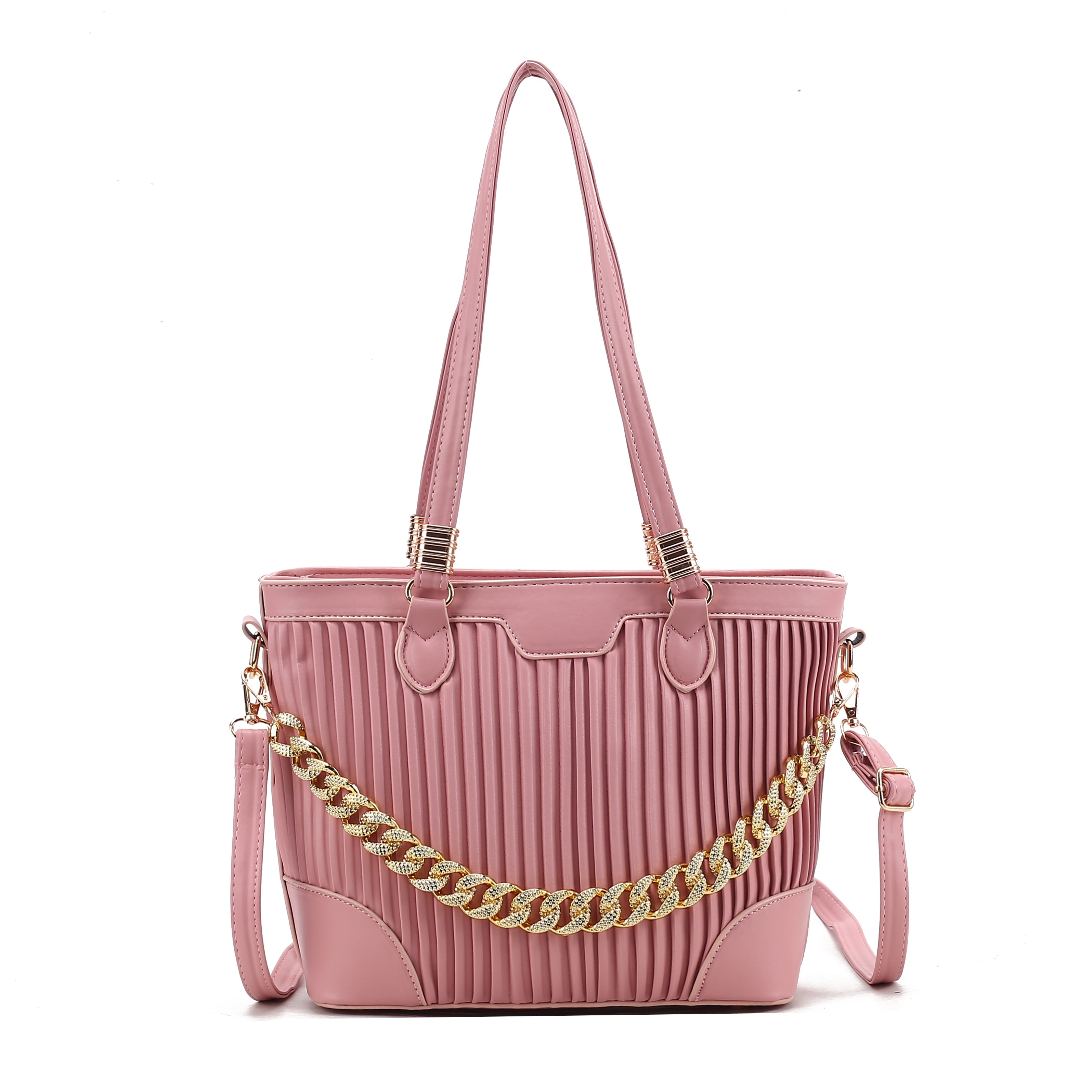 Stylish Pleated Tote Bag
