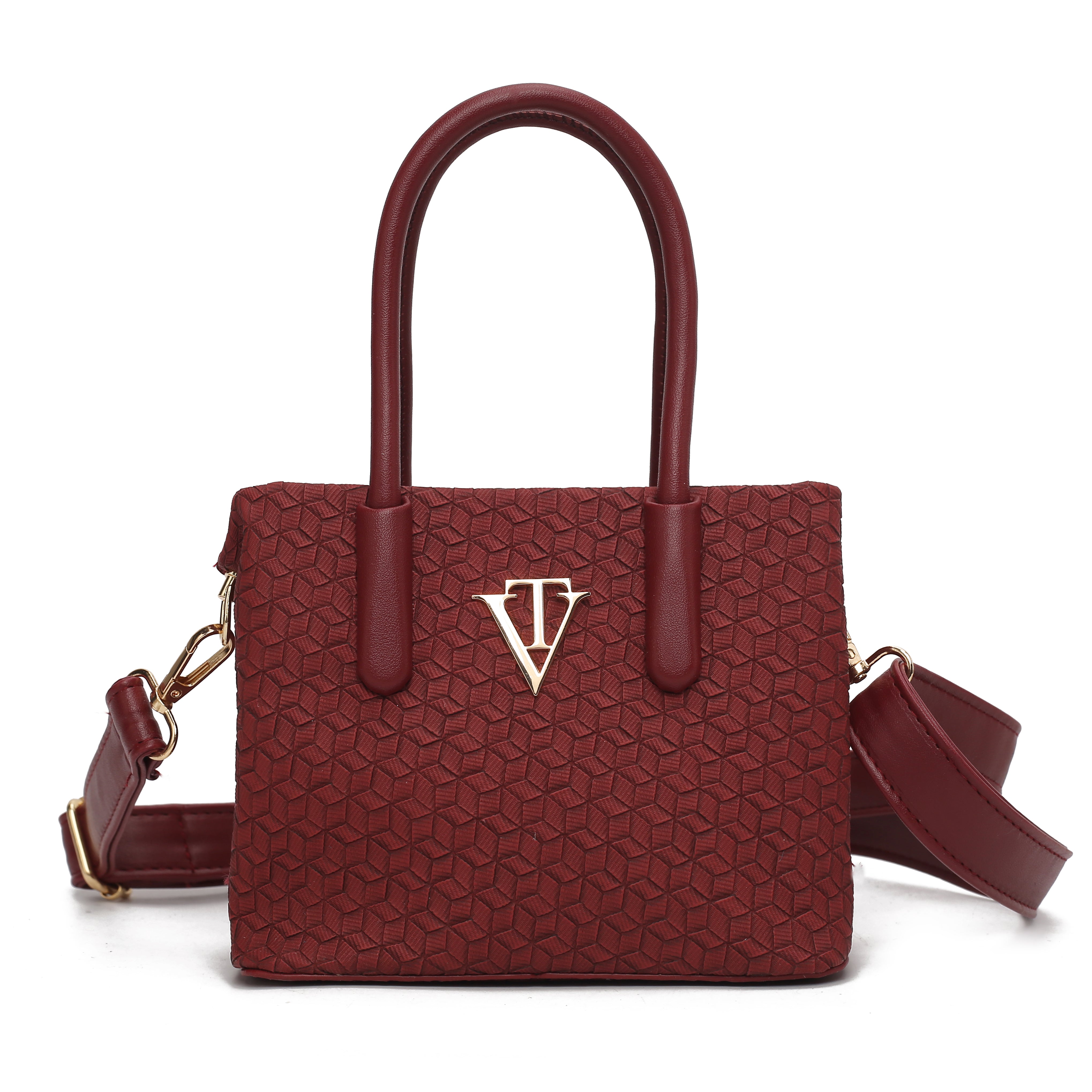 SMALL SQUARE EMBOSSED BAG