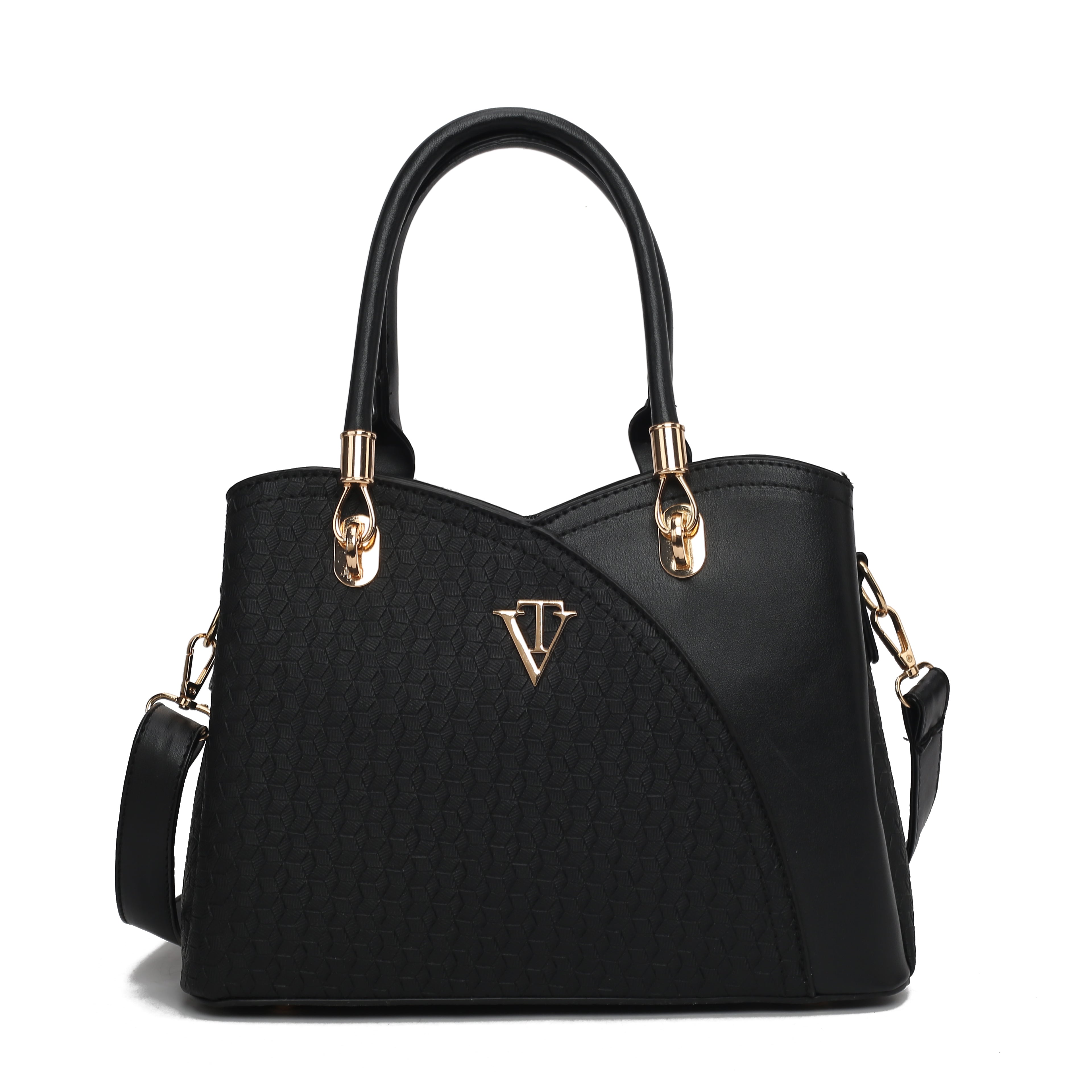 SQUARE EMBOSSED WOMENS HANDBAG