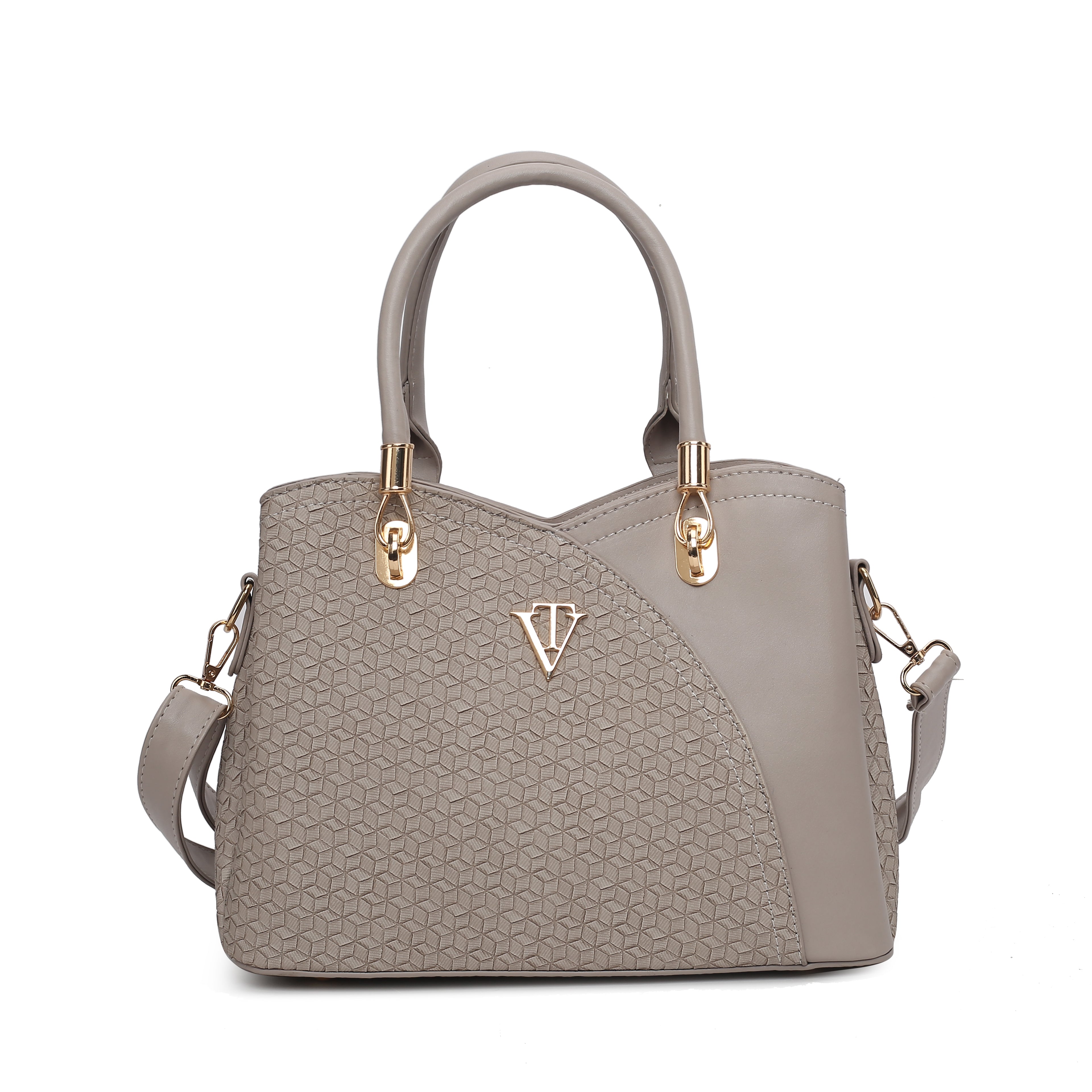 SQUARE EMBOSSED WOMENS HANDBAG