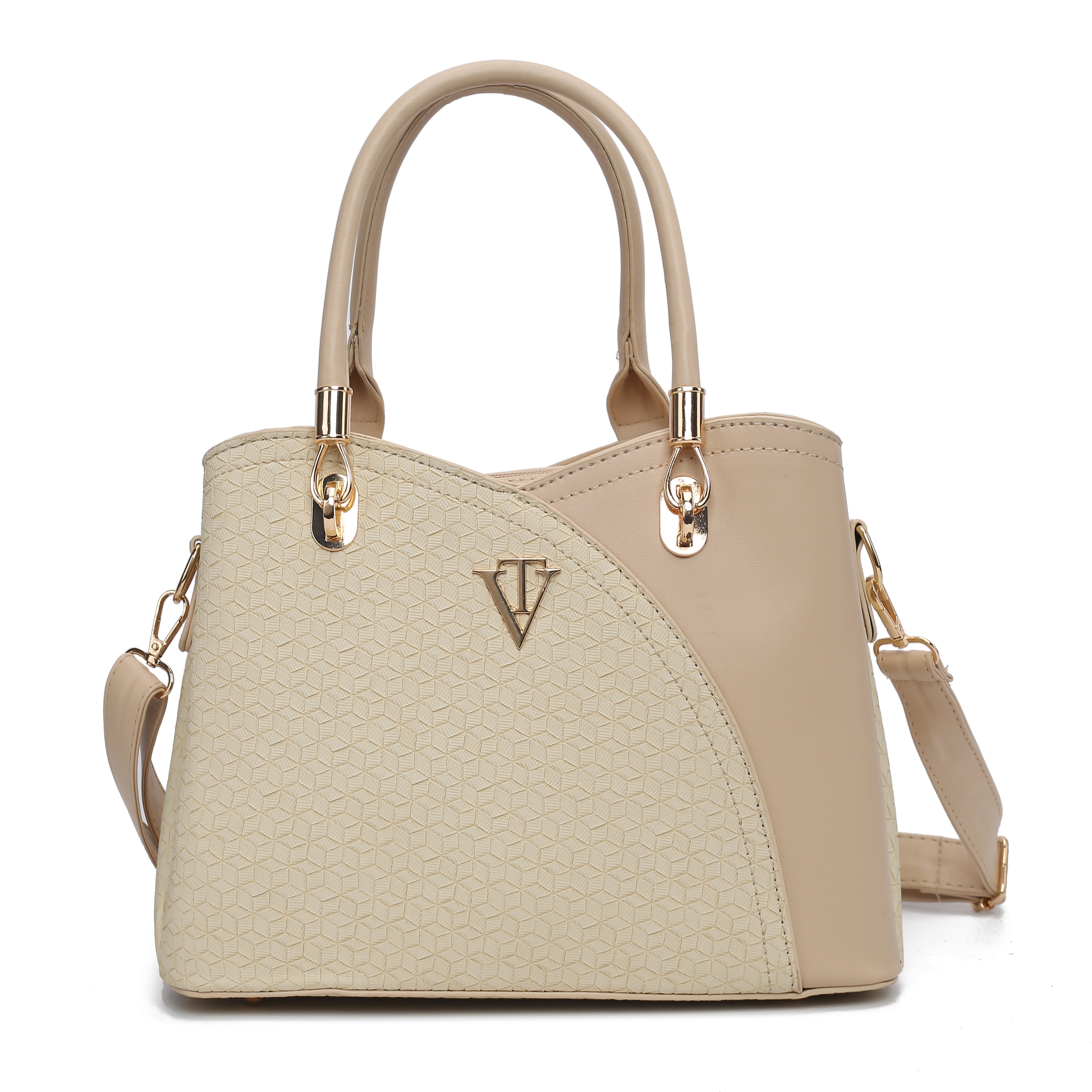 SQUARE EMBOSSED WOMENS HANDBAG