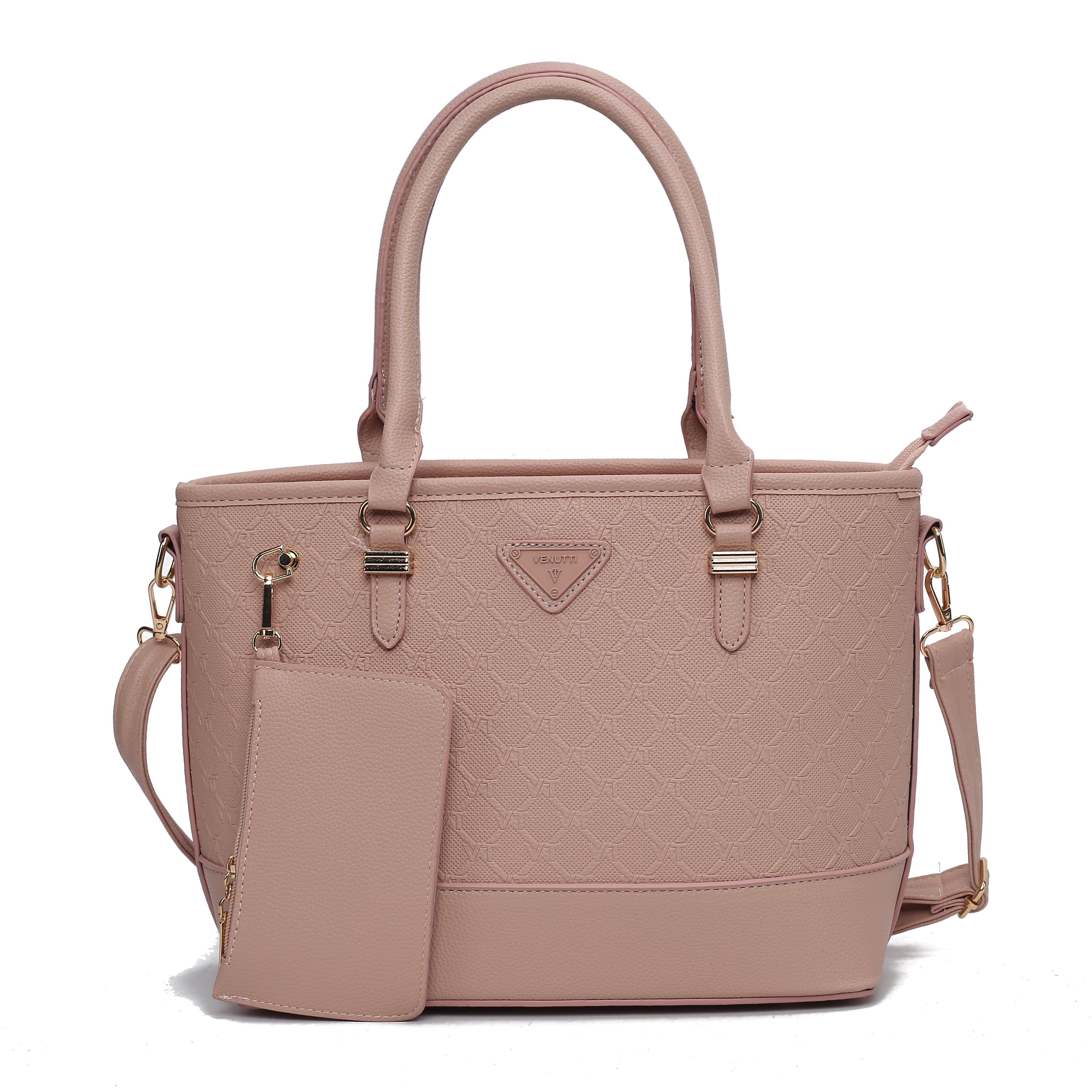 HEXAGON EMBOSSED STYLISH HANDBAG