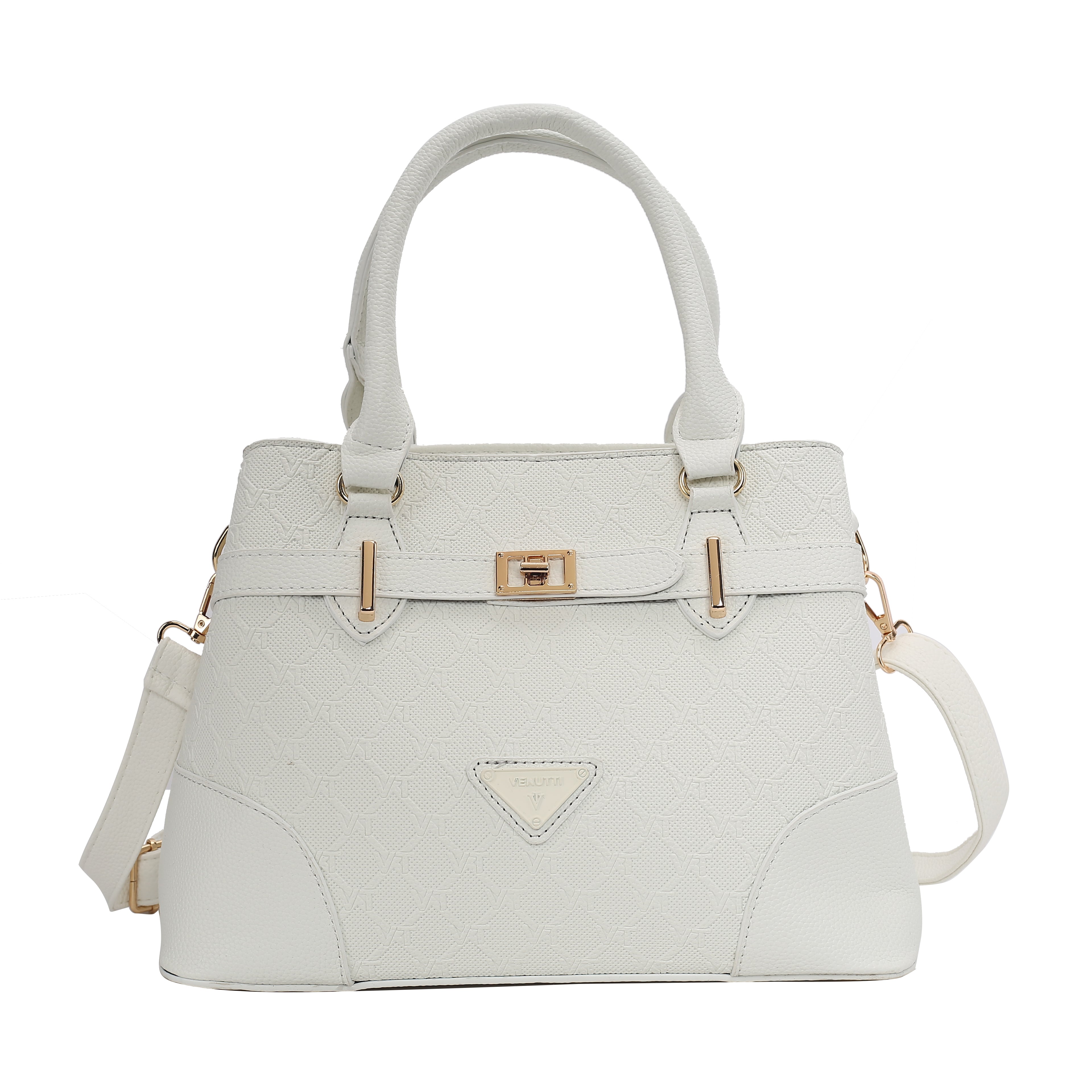 STYLISH HEXAGON EMBOSSED HANDBAG