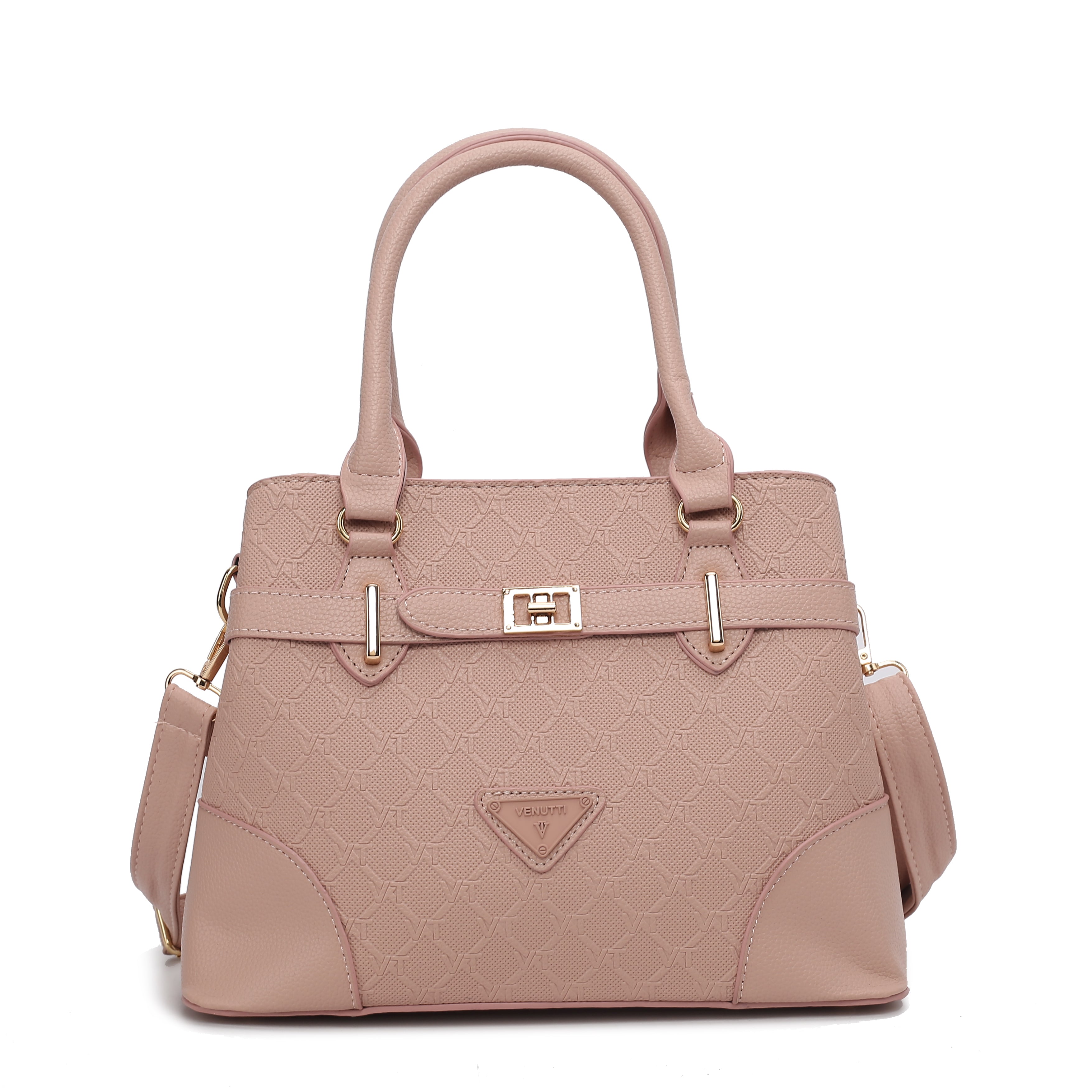 STYLISH HEXAGON EMBOSSED HANDBAG
