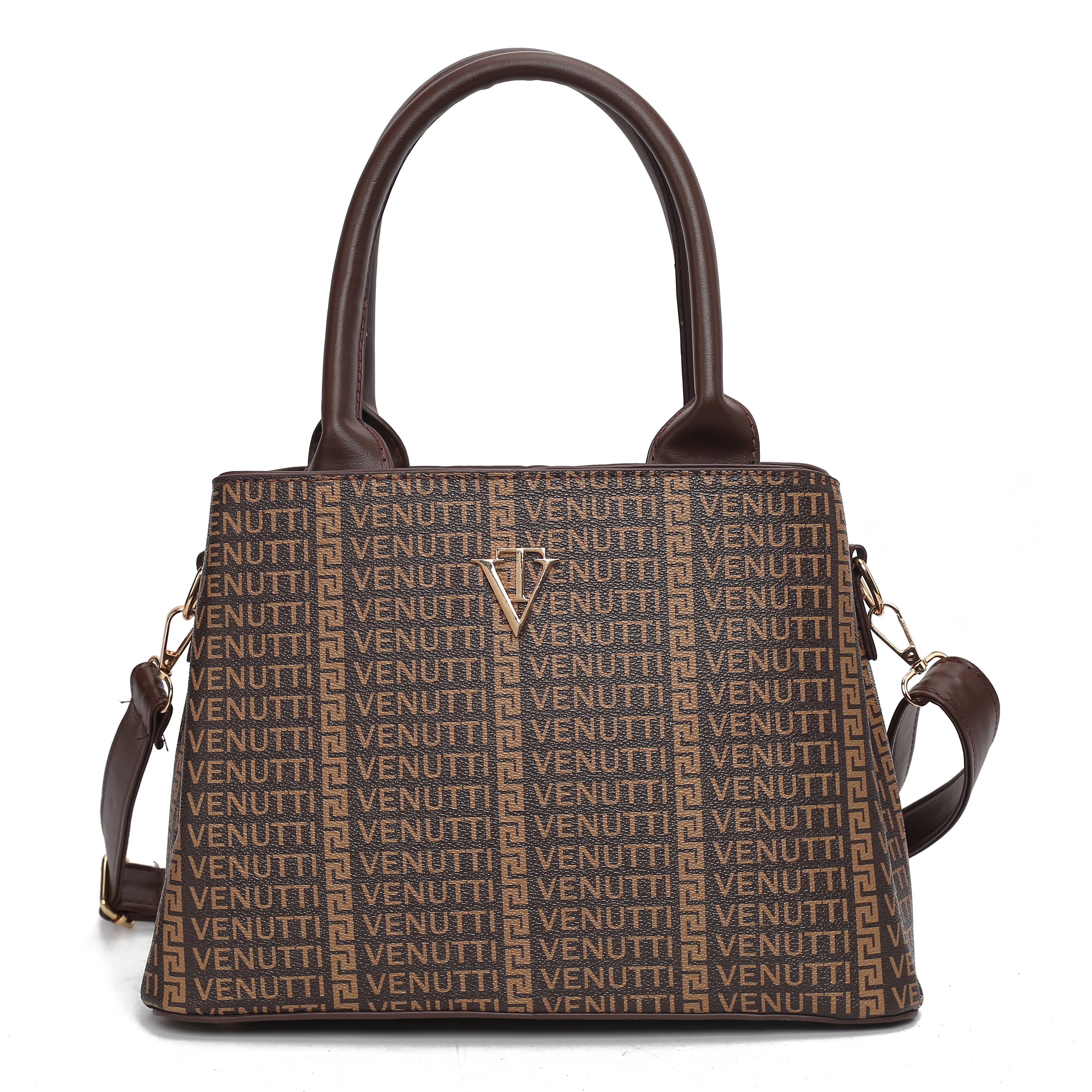 Tri Compartment Venutti Alpha Letter Handbag