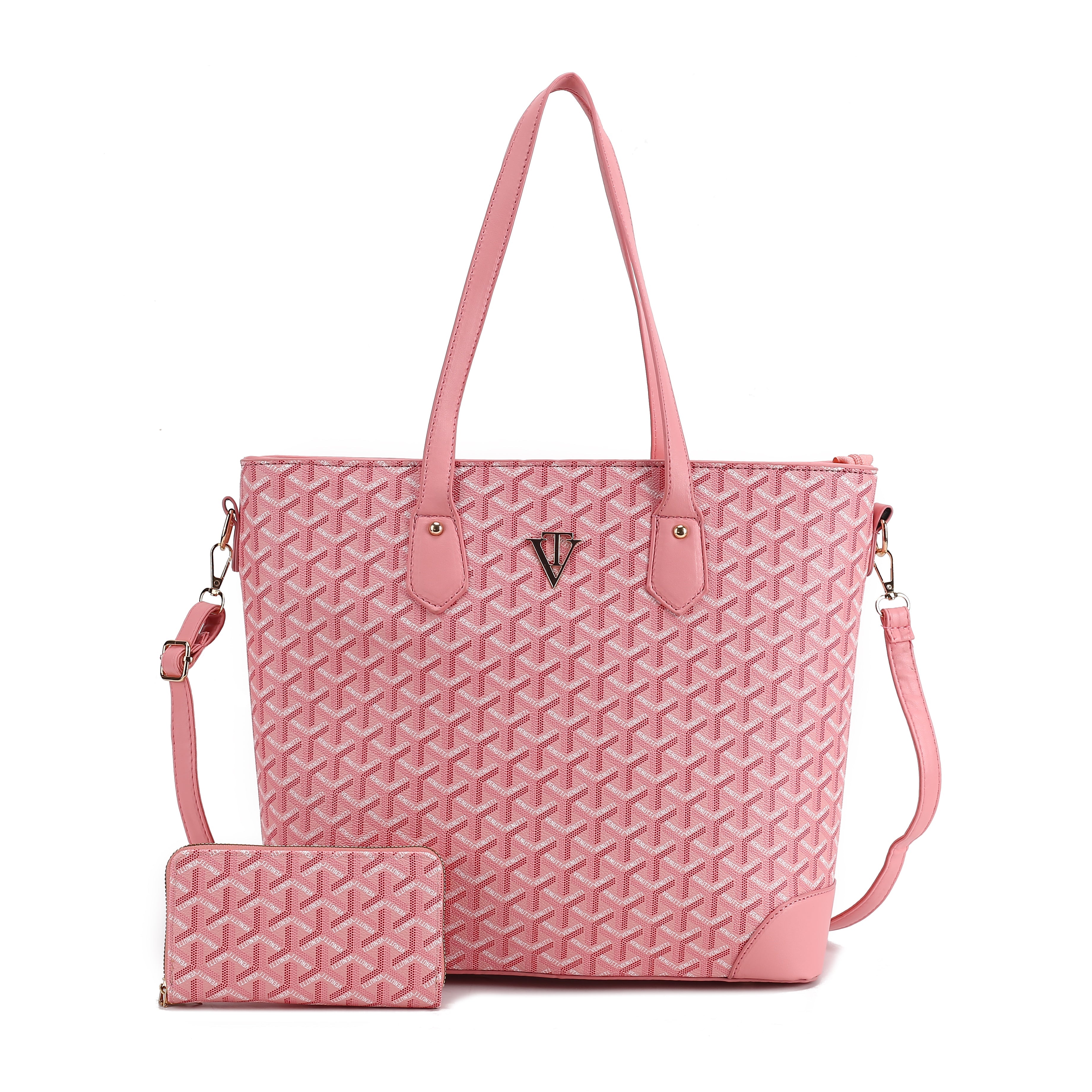 Tall TriPrint Tote Bag with wallet