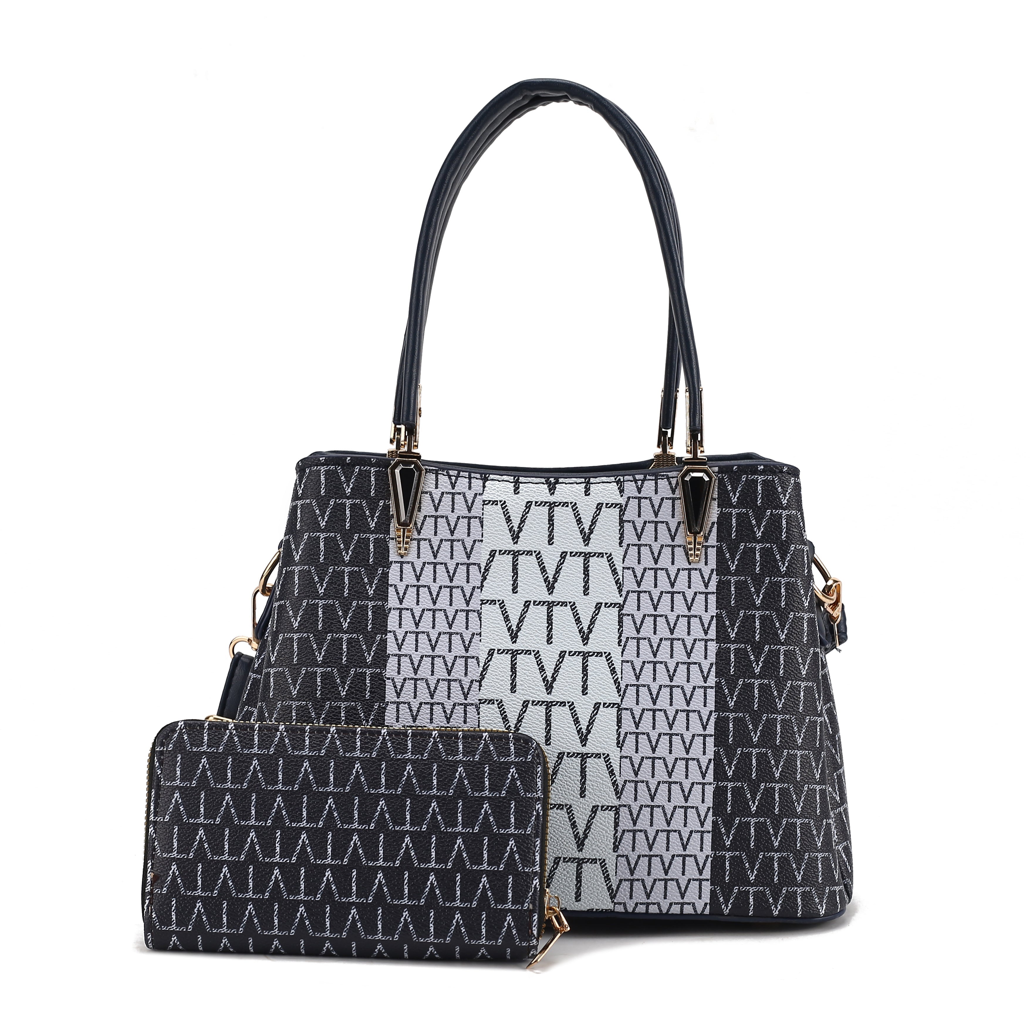 Classic Plain Handbag with Wallet