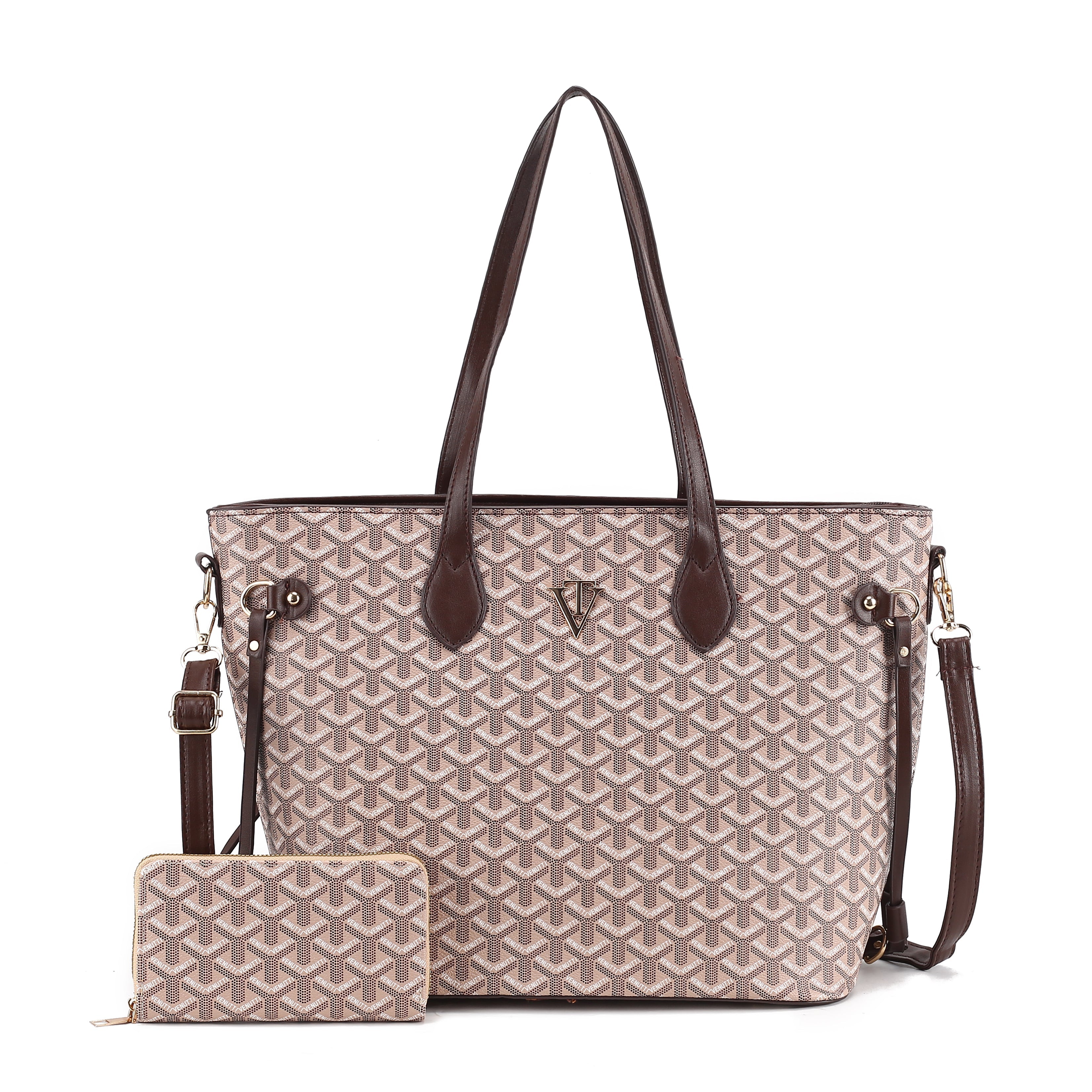 Everfull TriPrint  Tote Bag with wallet