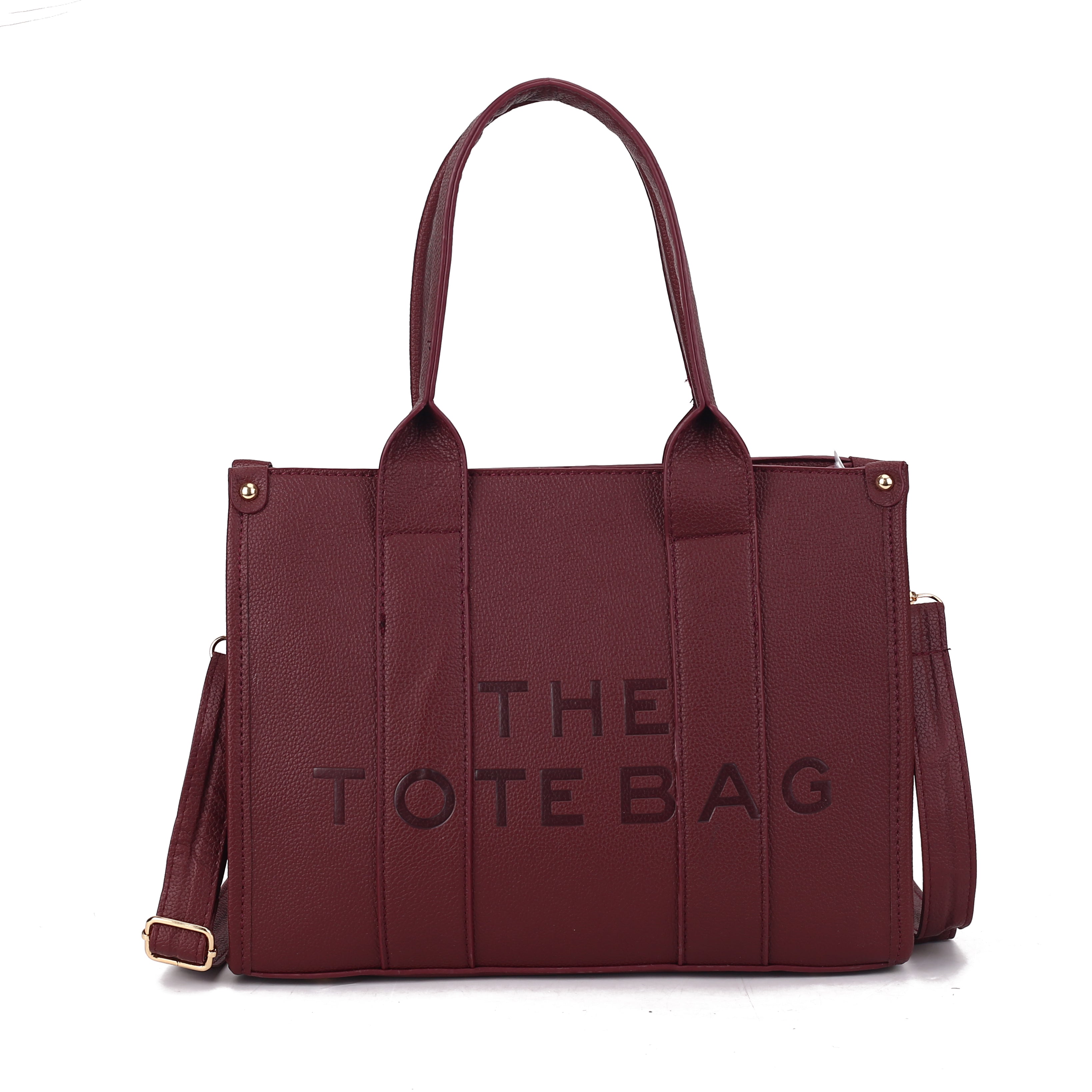 MEDIUM EMBOSSED THE TOTE BAG