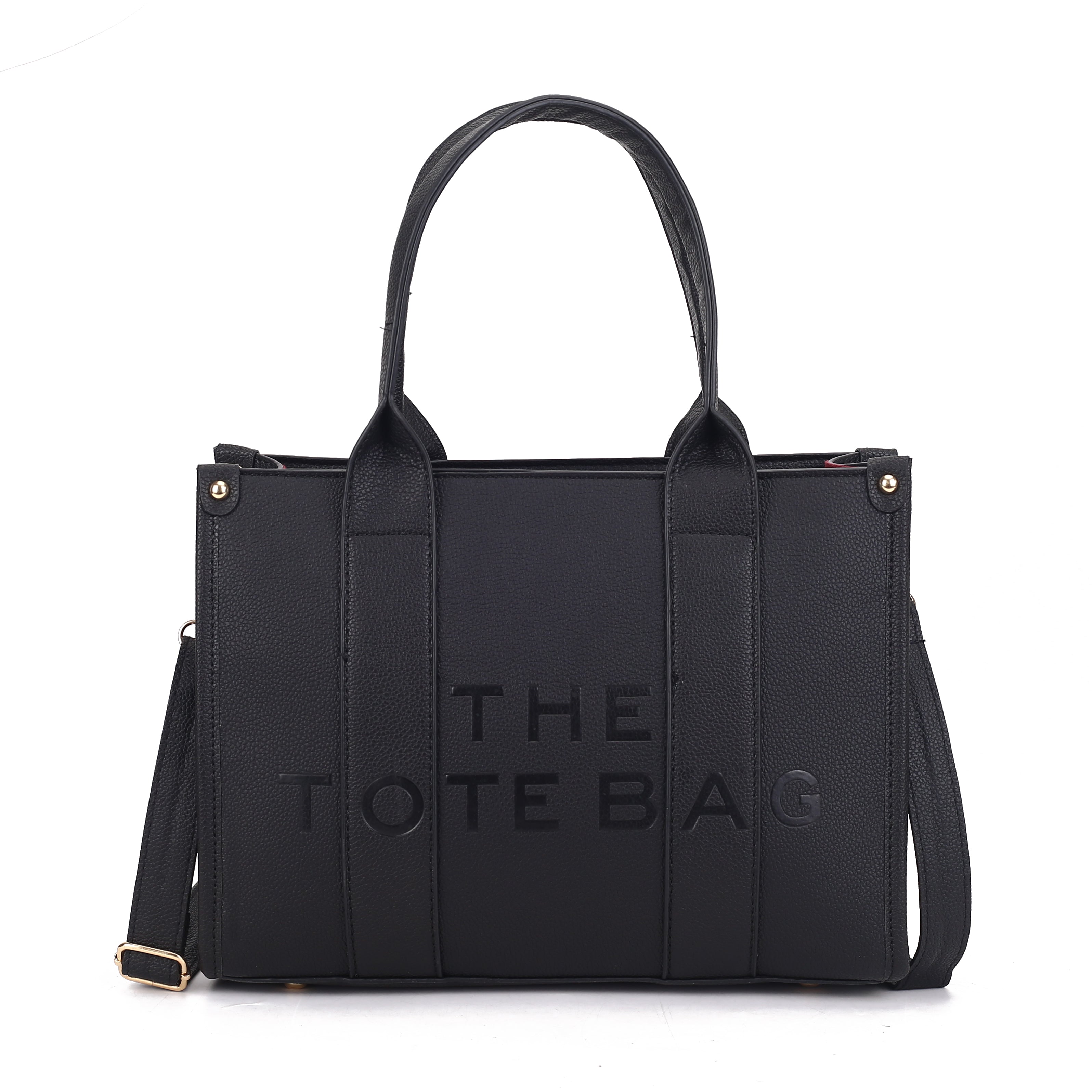 MEDIUM EMBOSSED THE TOTE BAG