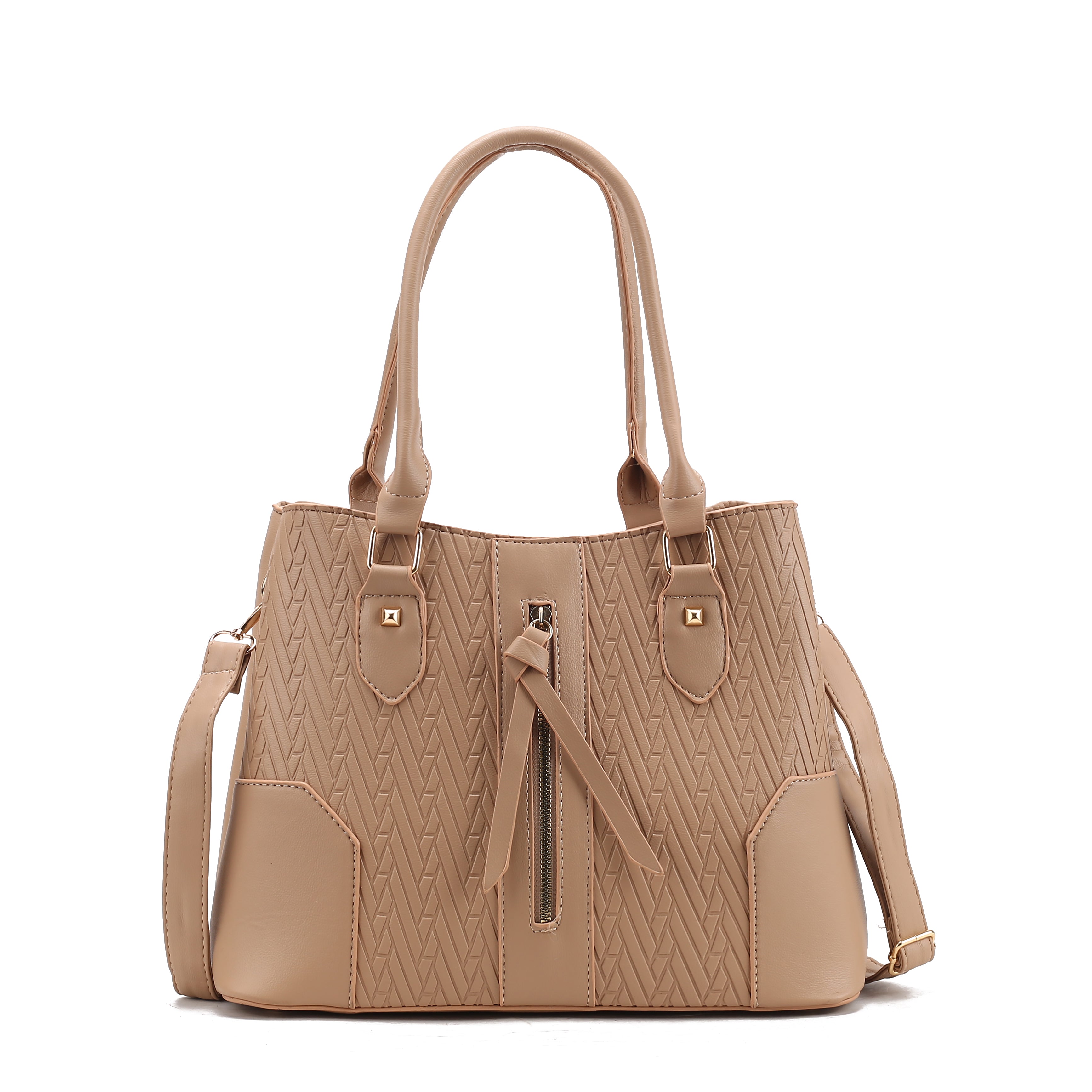 Embossed Zip Style Tote Bag