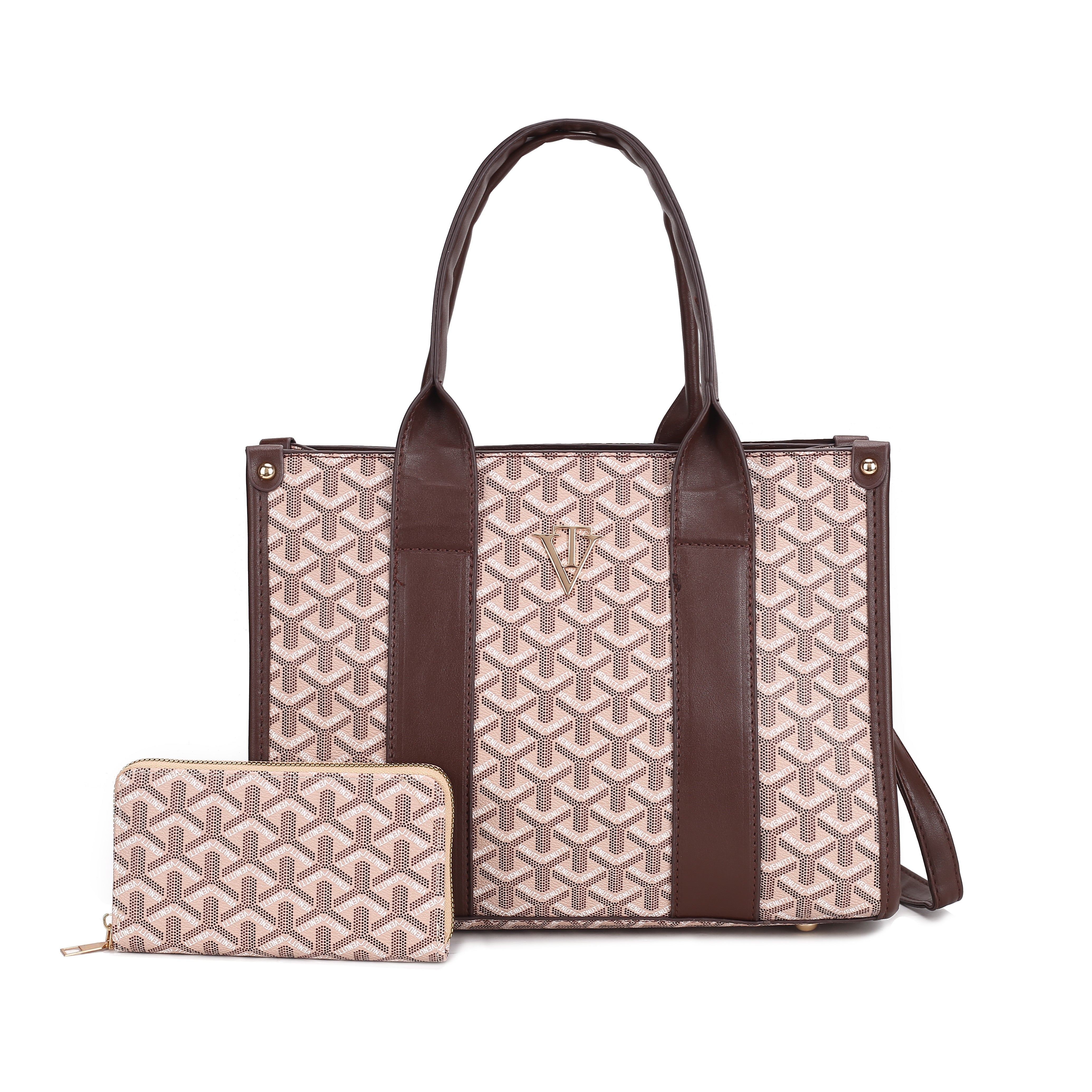 Medium TriPrint Tote Bag with wallet