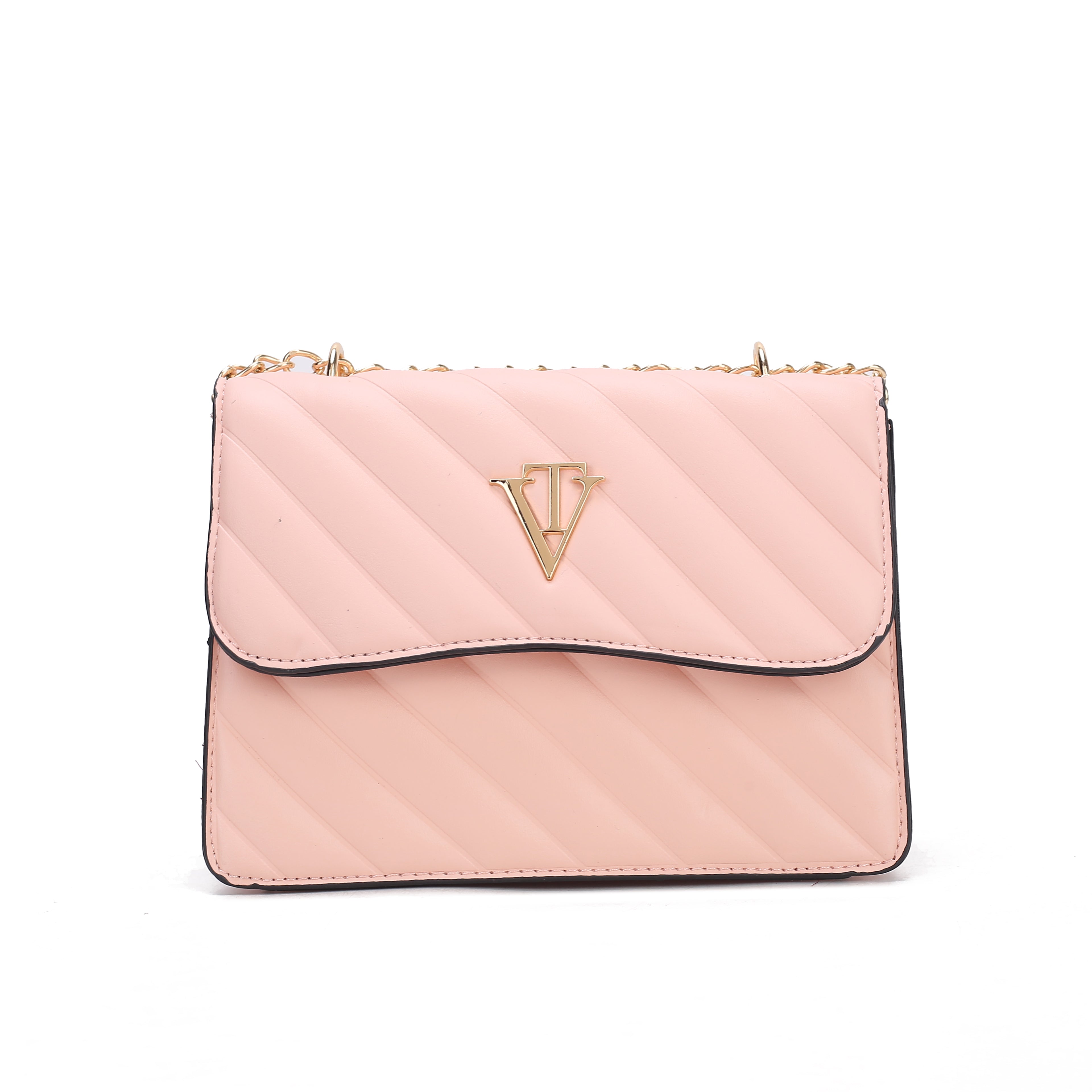Venutti Diagonal Quilted Chain Bag