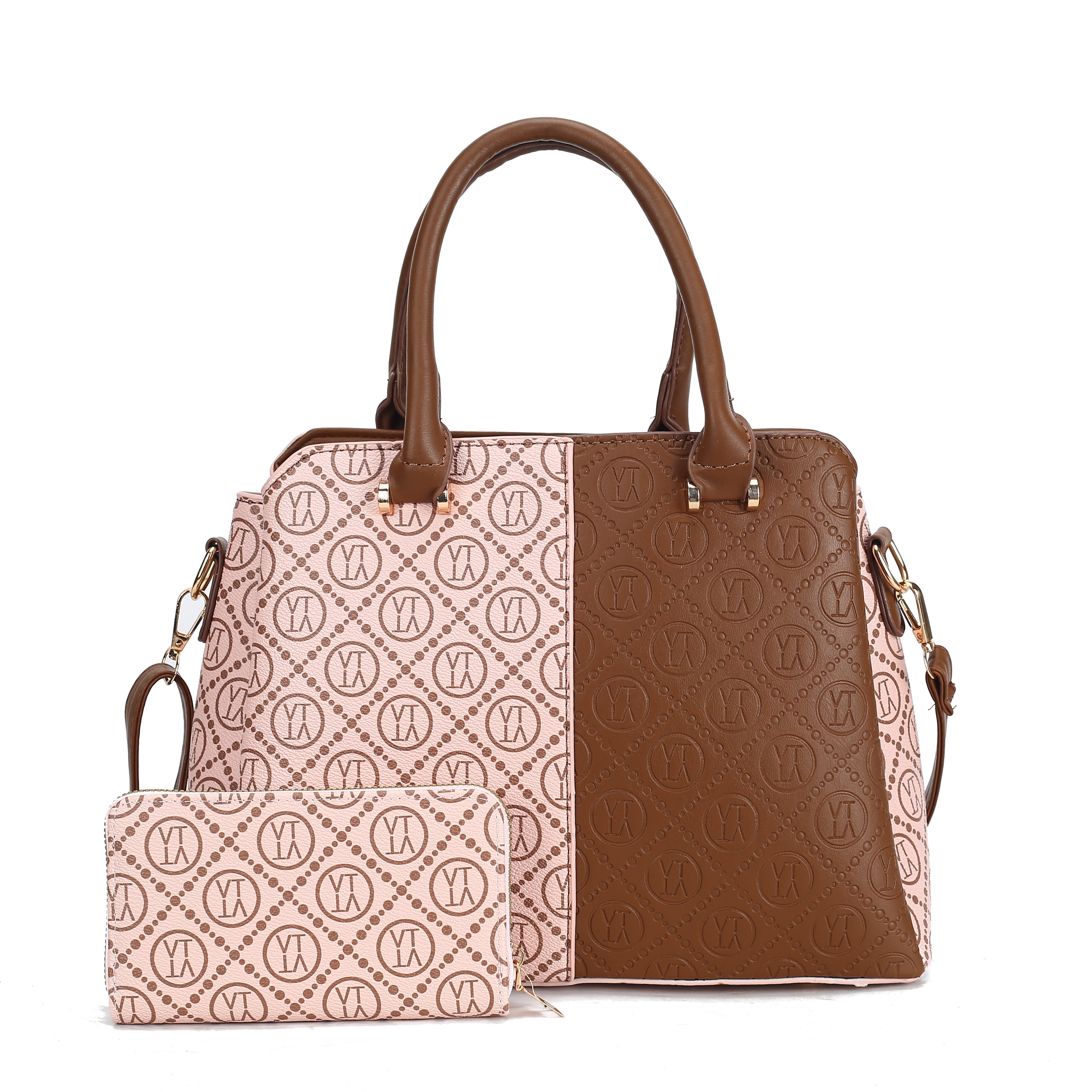 Double Shaded Handbag With Wallet