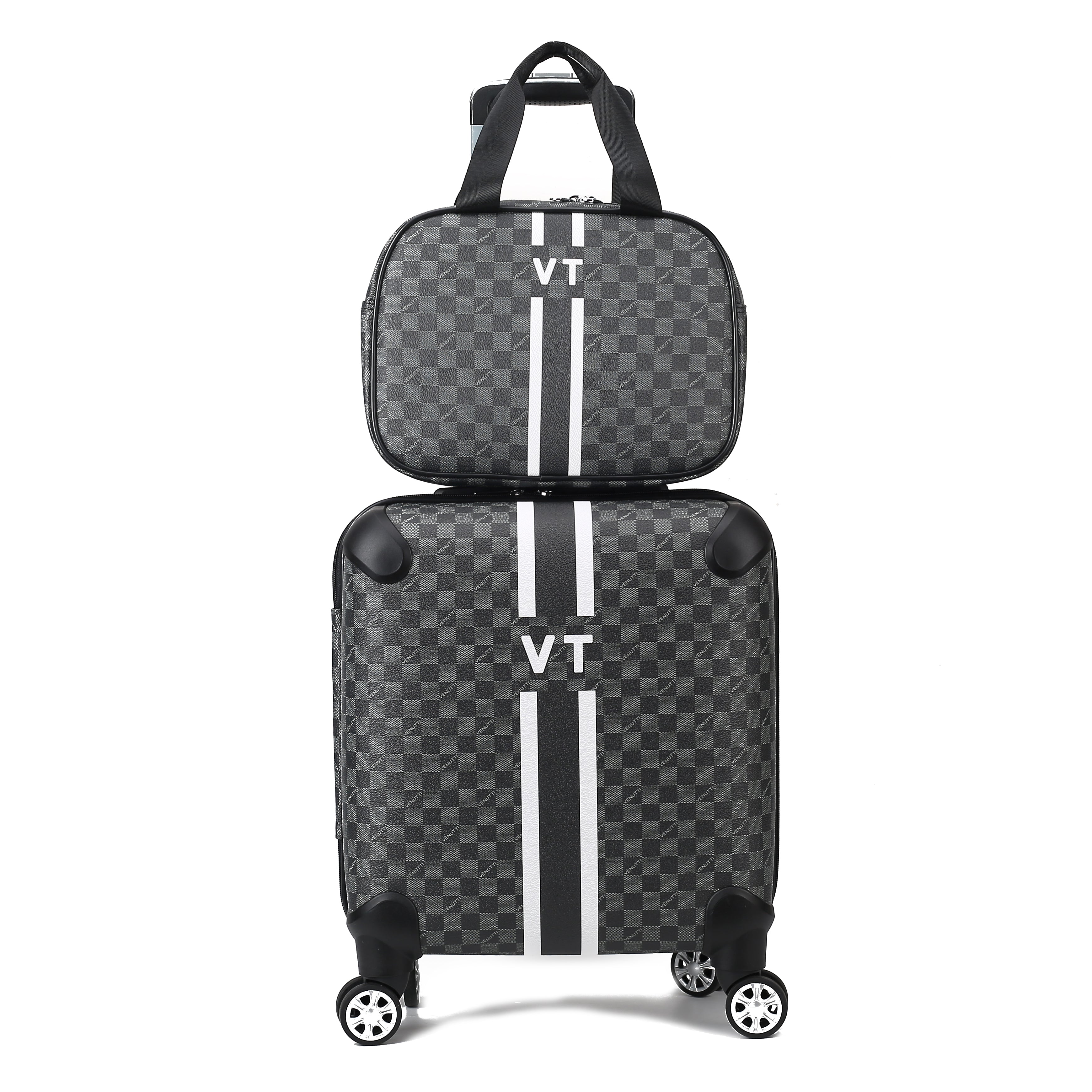 Monogram Cabin Traveling 2 pcs Set-Black