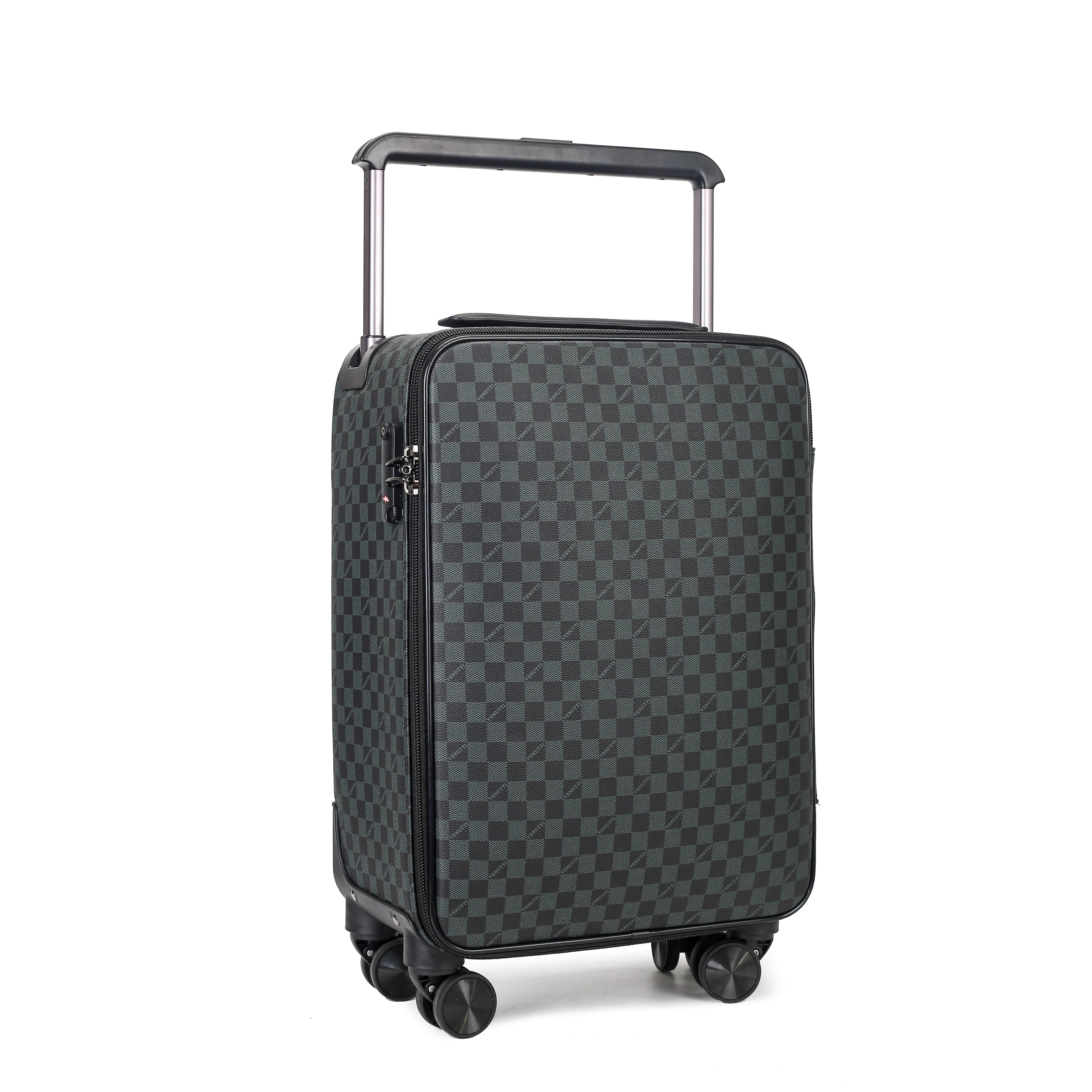 Black Signature Monogram Wide Handle Cabin Trolley