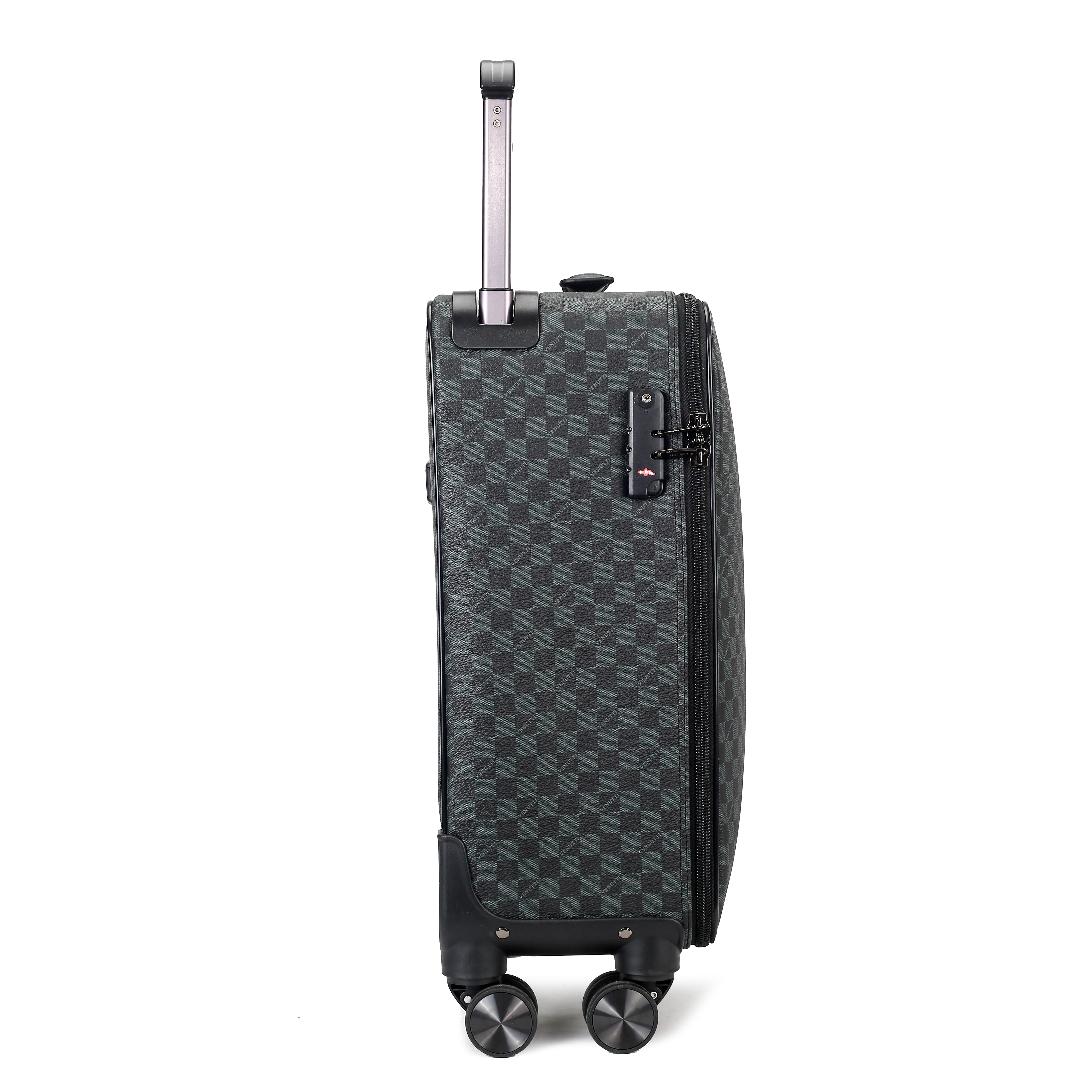 Black Signature Monogram Wide Handle Cabin Trolley