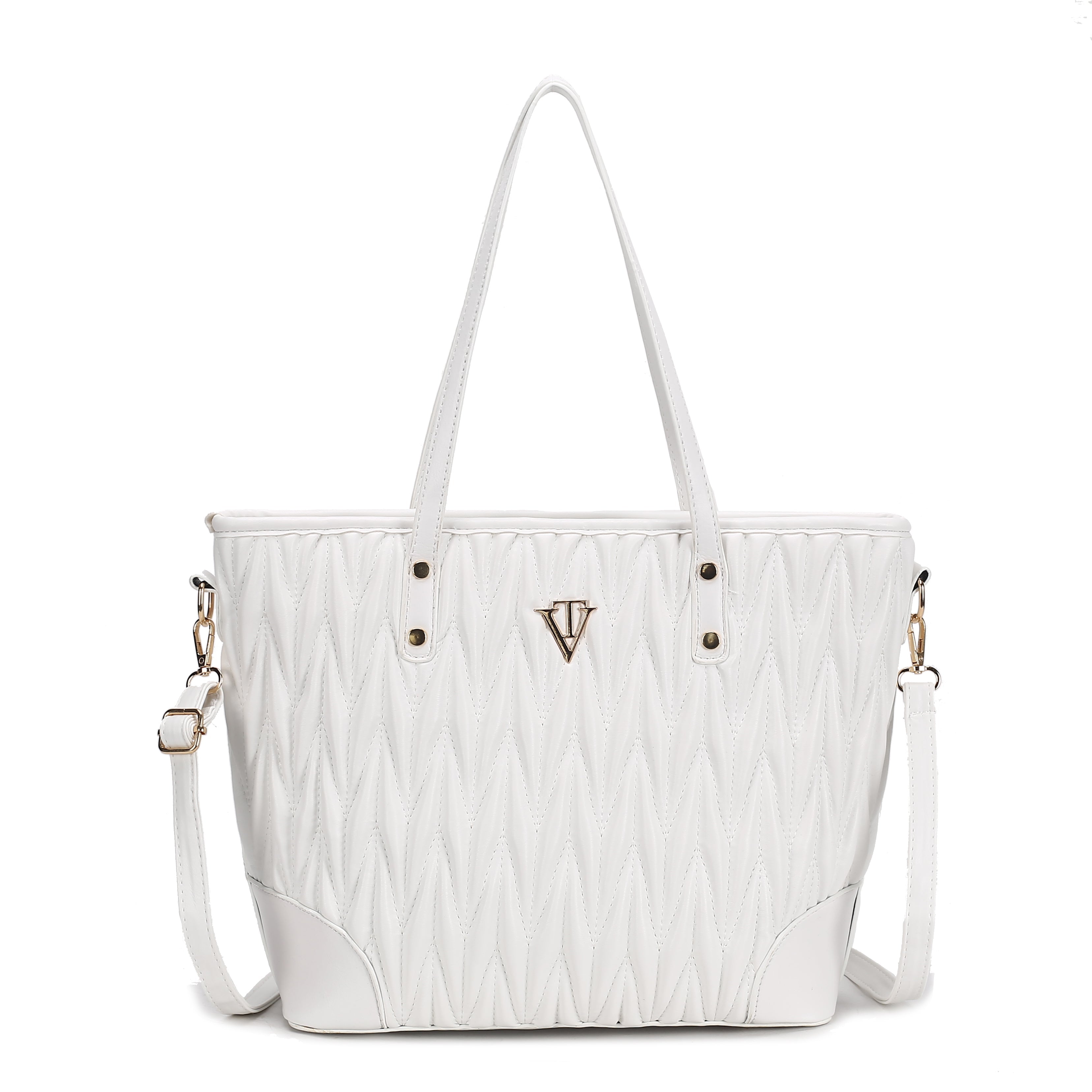 Wave Embossed Tote Bag