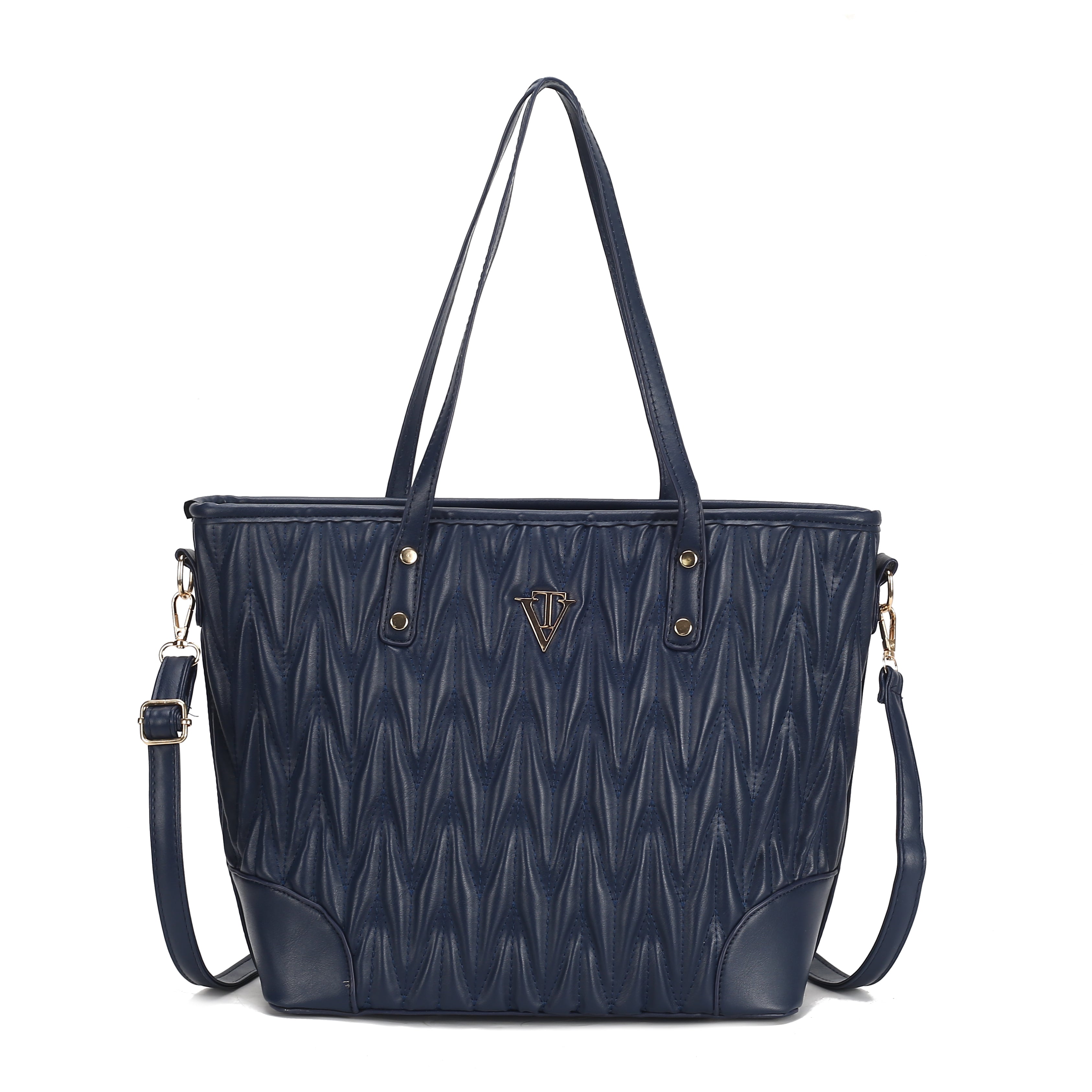 Wave Embossed Tote Bag