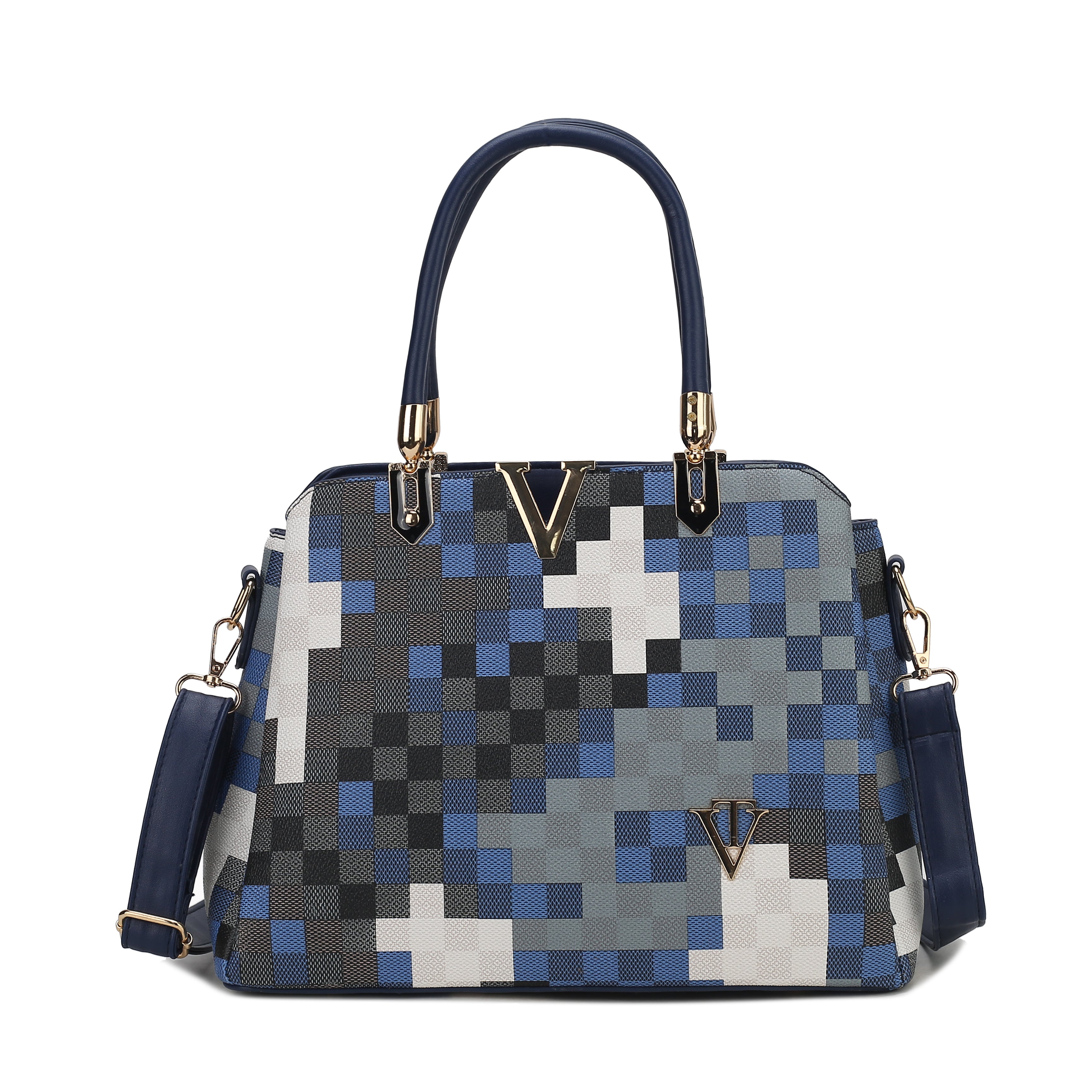 Camo Print Tri compartment Handbag