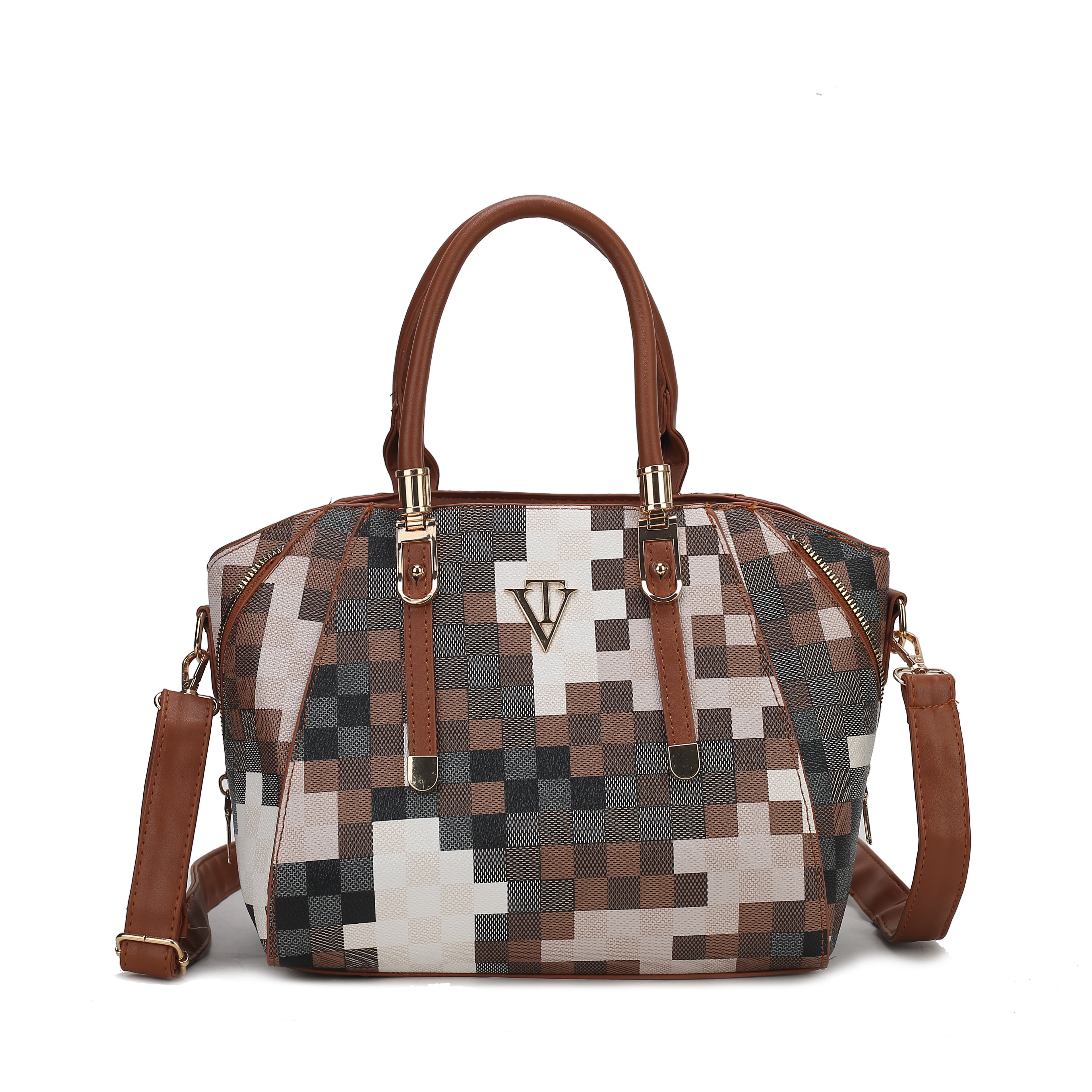 Crescent stylish Camo Print Handbag