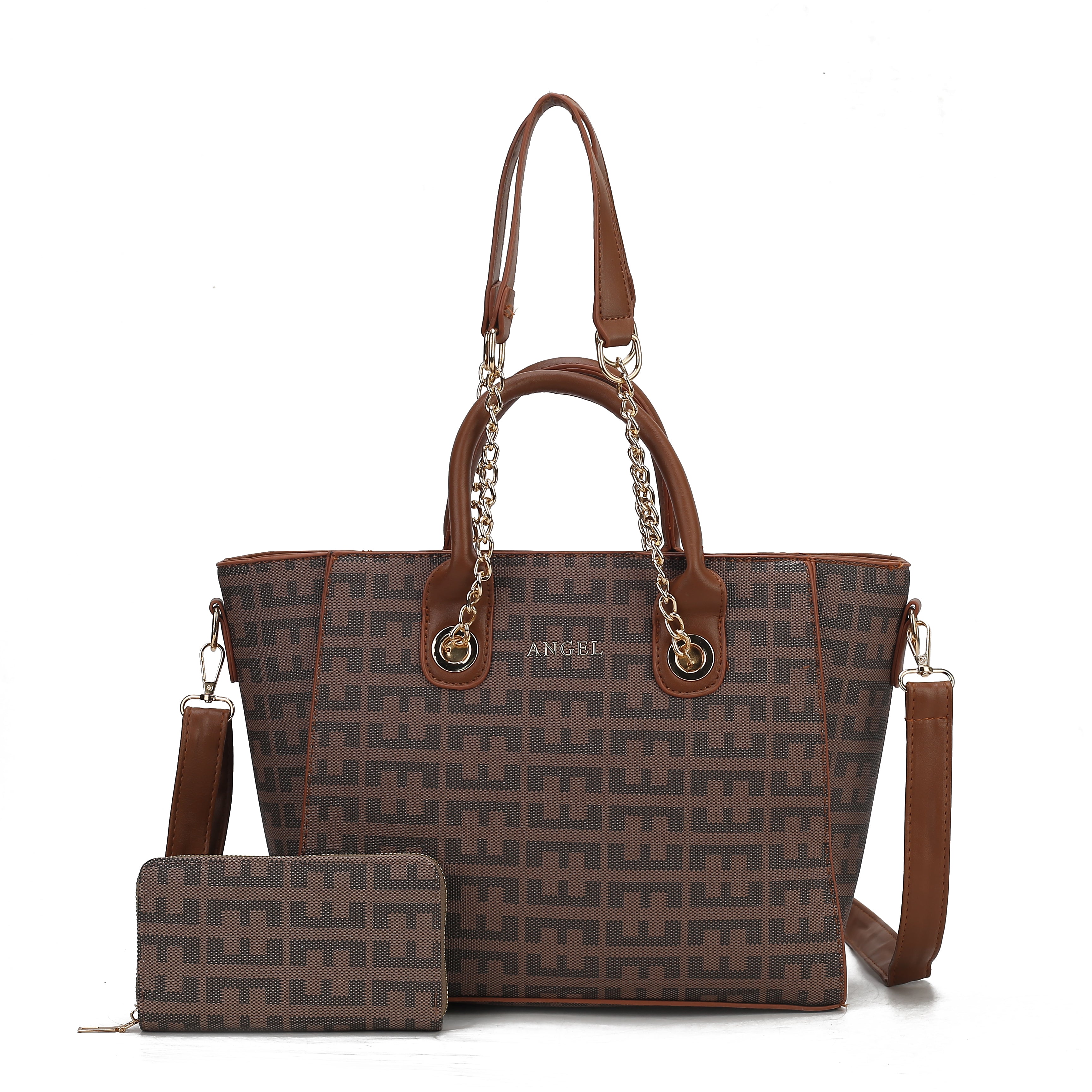 EF PRINTED HANDBAG WITH WALLET