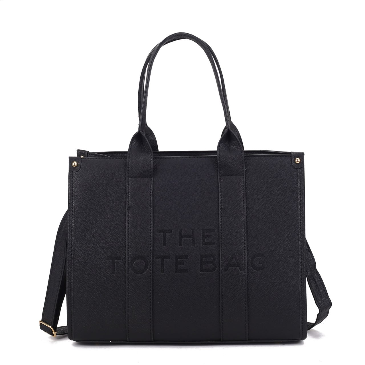 LARGE EMBOSSED THE TOTE BAG