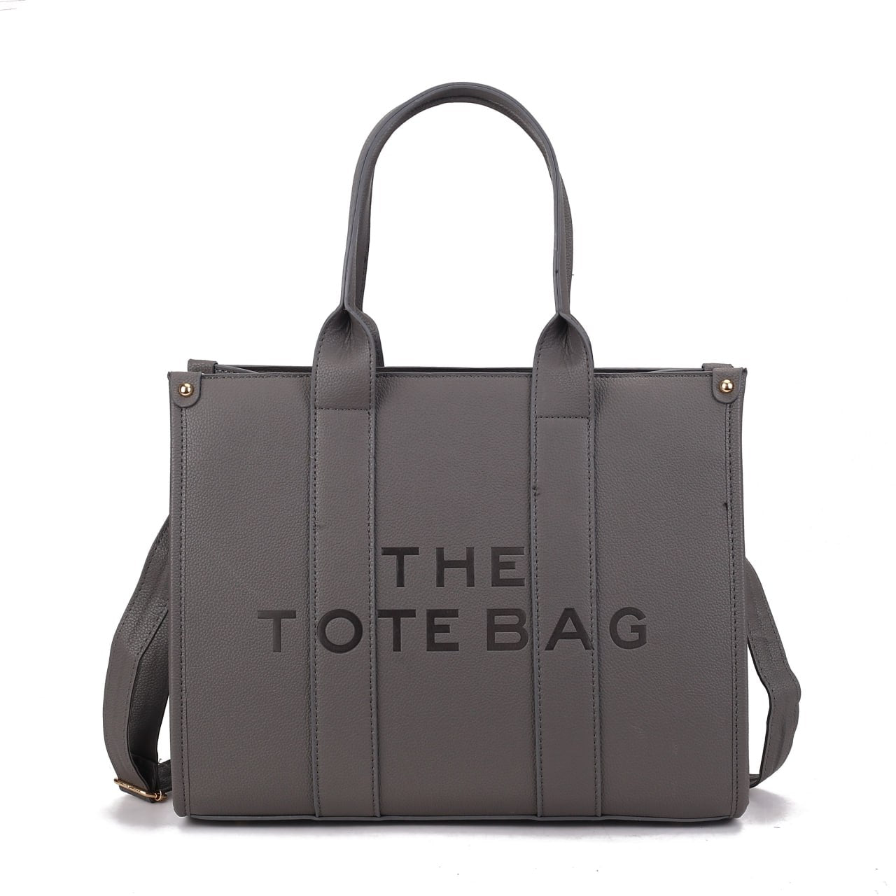 LARGE EMBOSSED THE TOTE BAG