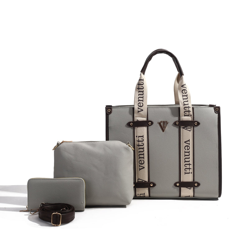Structured Trio Tote Set – 3-Piece Set