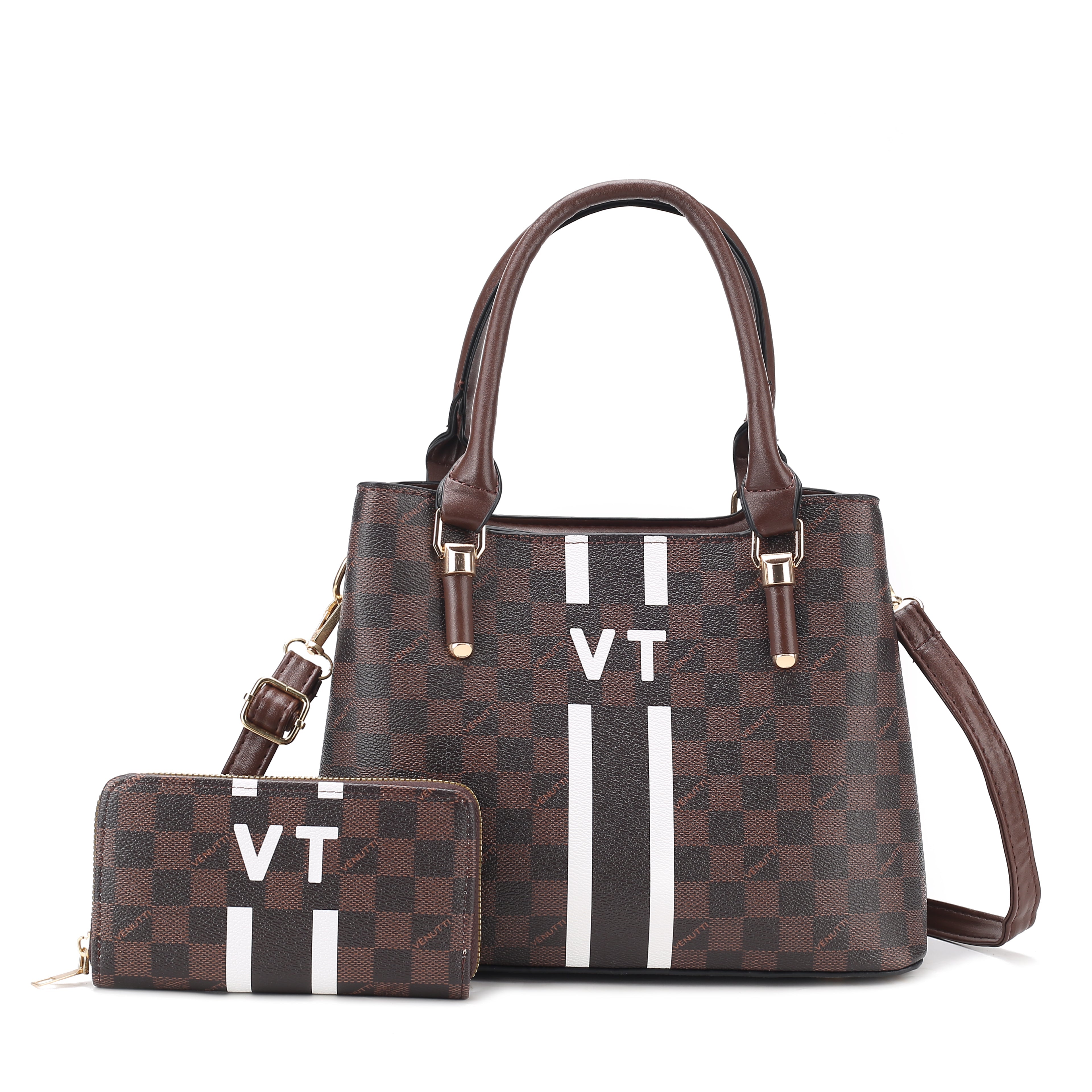 Checker Monogram Handbag with Wallet