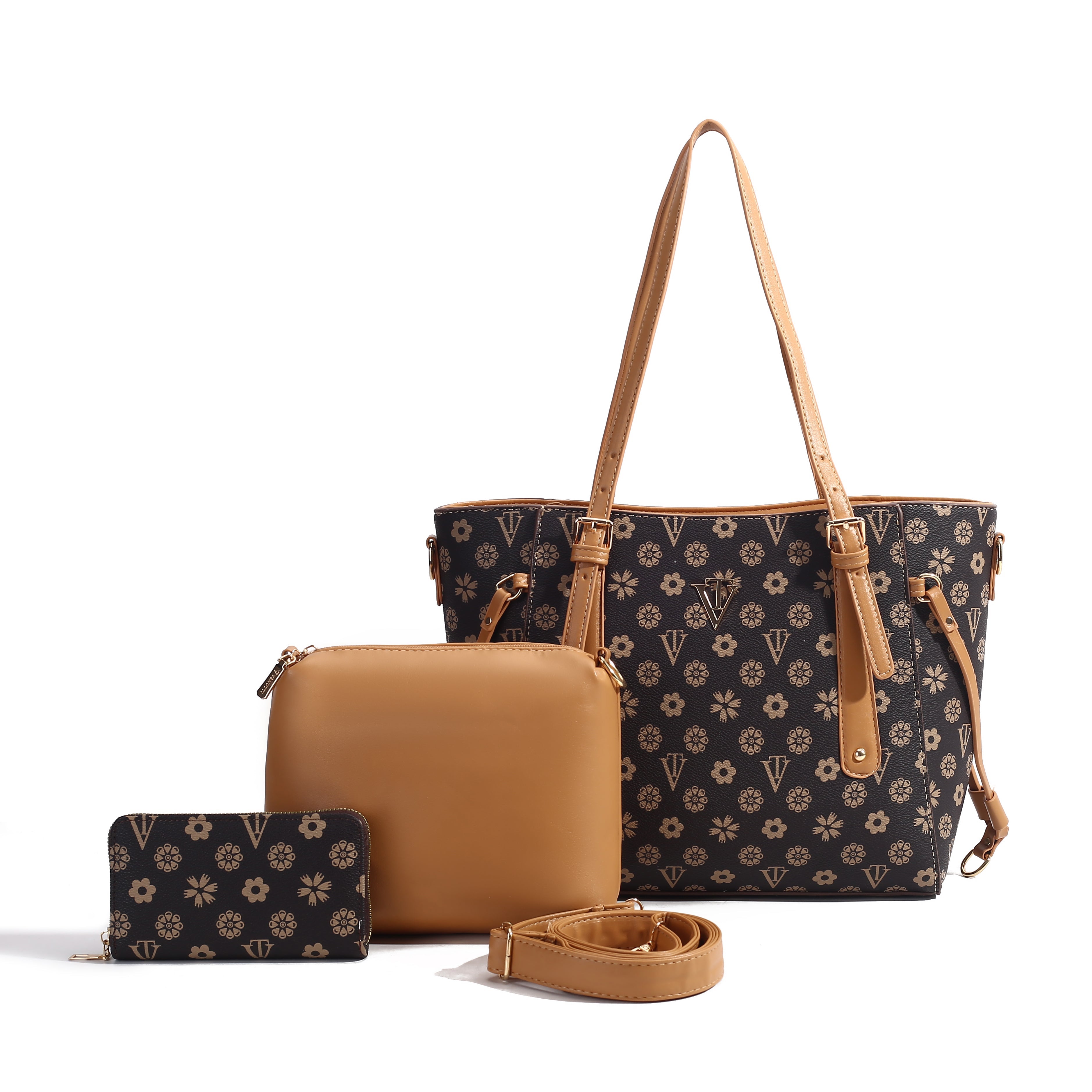 Prestige Check 3-Piece Tote Set