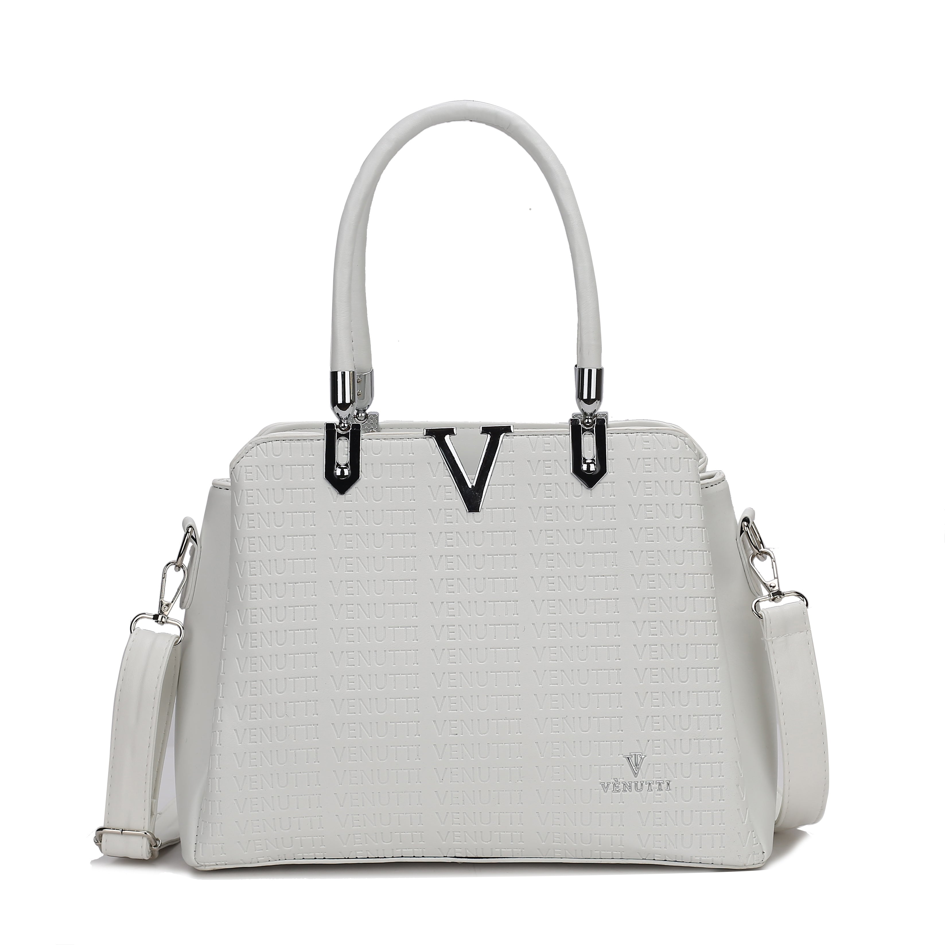 Tri Plain VT embossed Handbag