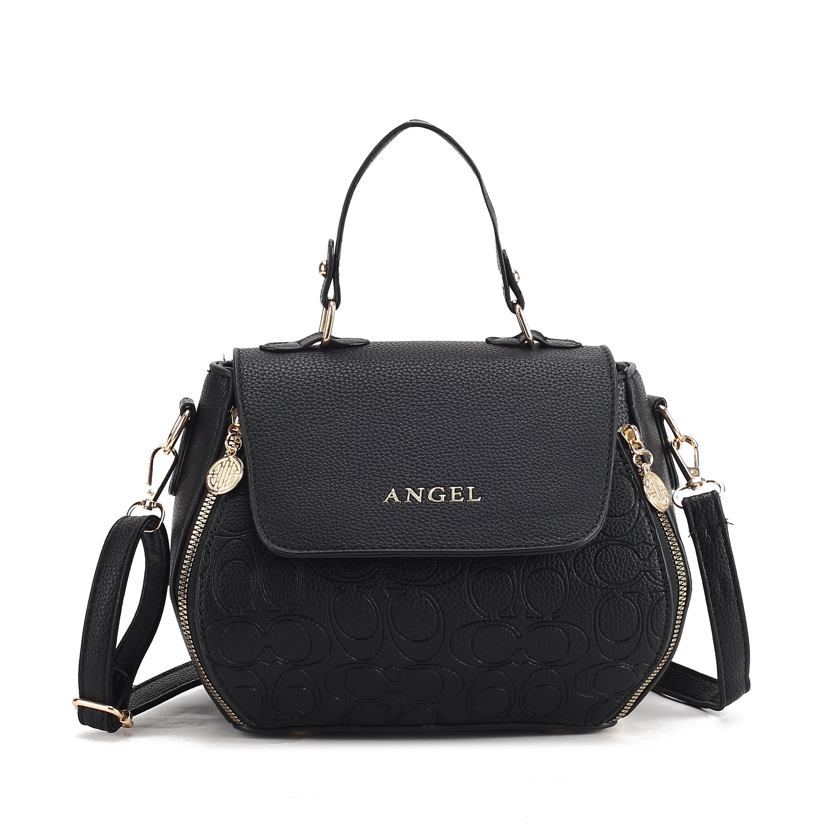 Classic oval Embossed Handbag