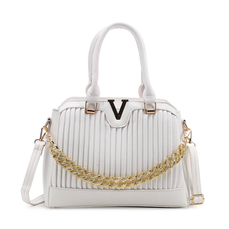 Dazzling Pleated Handbag