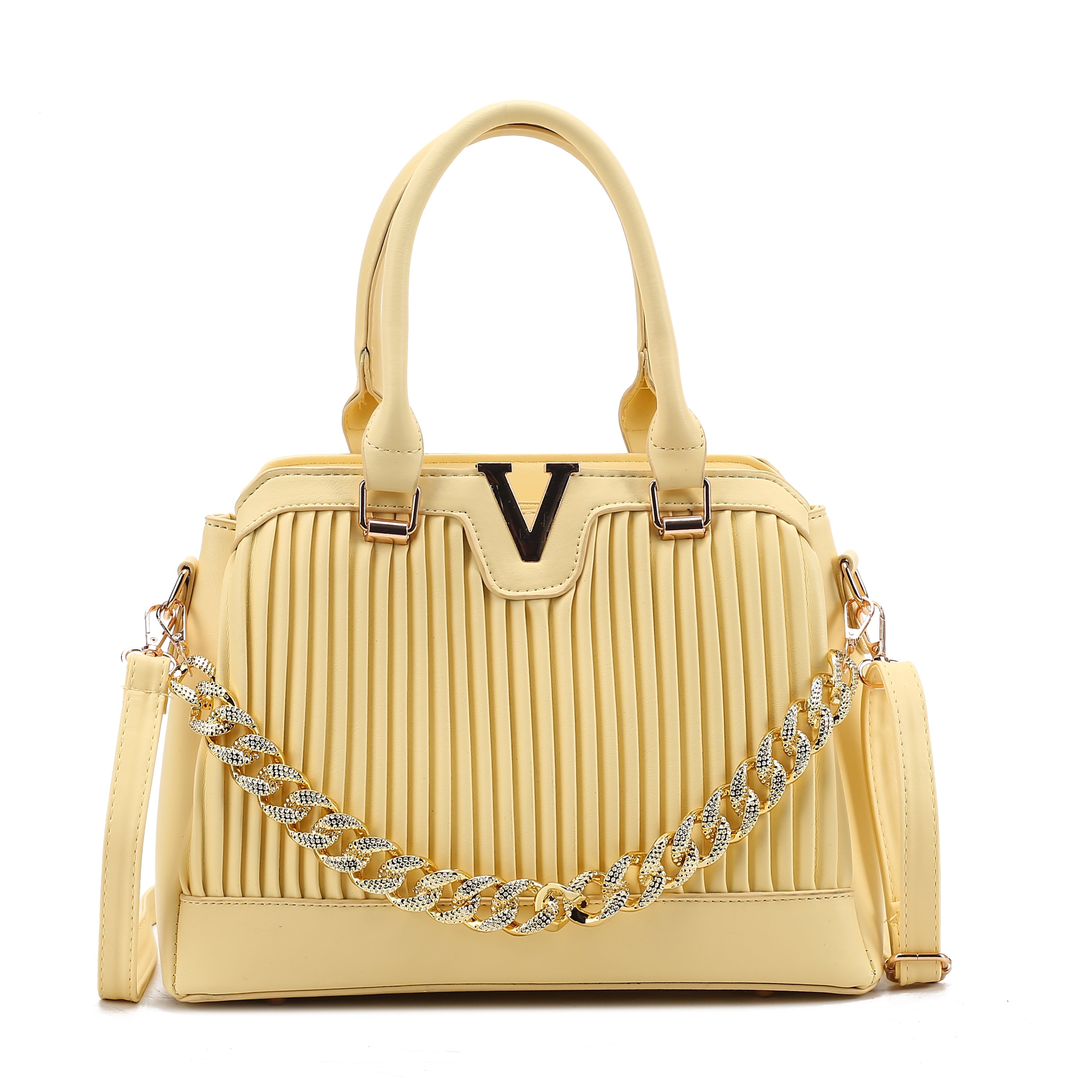 Dazzling Pleated Handbag