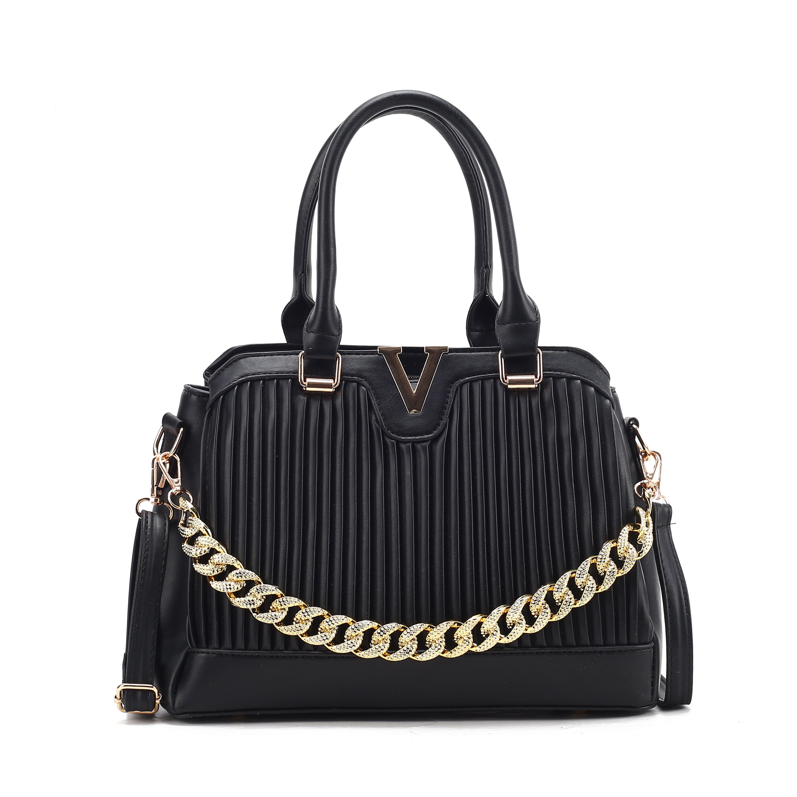 Dazzling Pleated Handbag