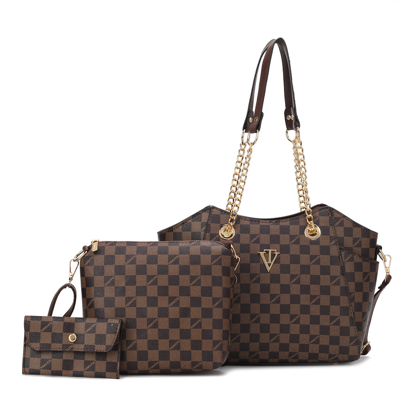Checker Charm 3pcs Combo Bag