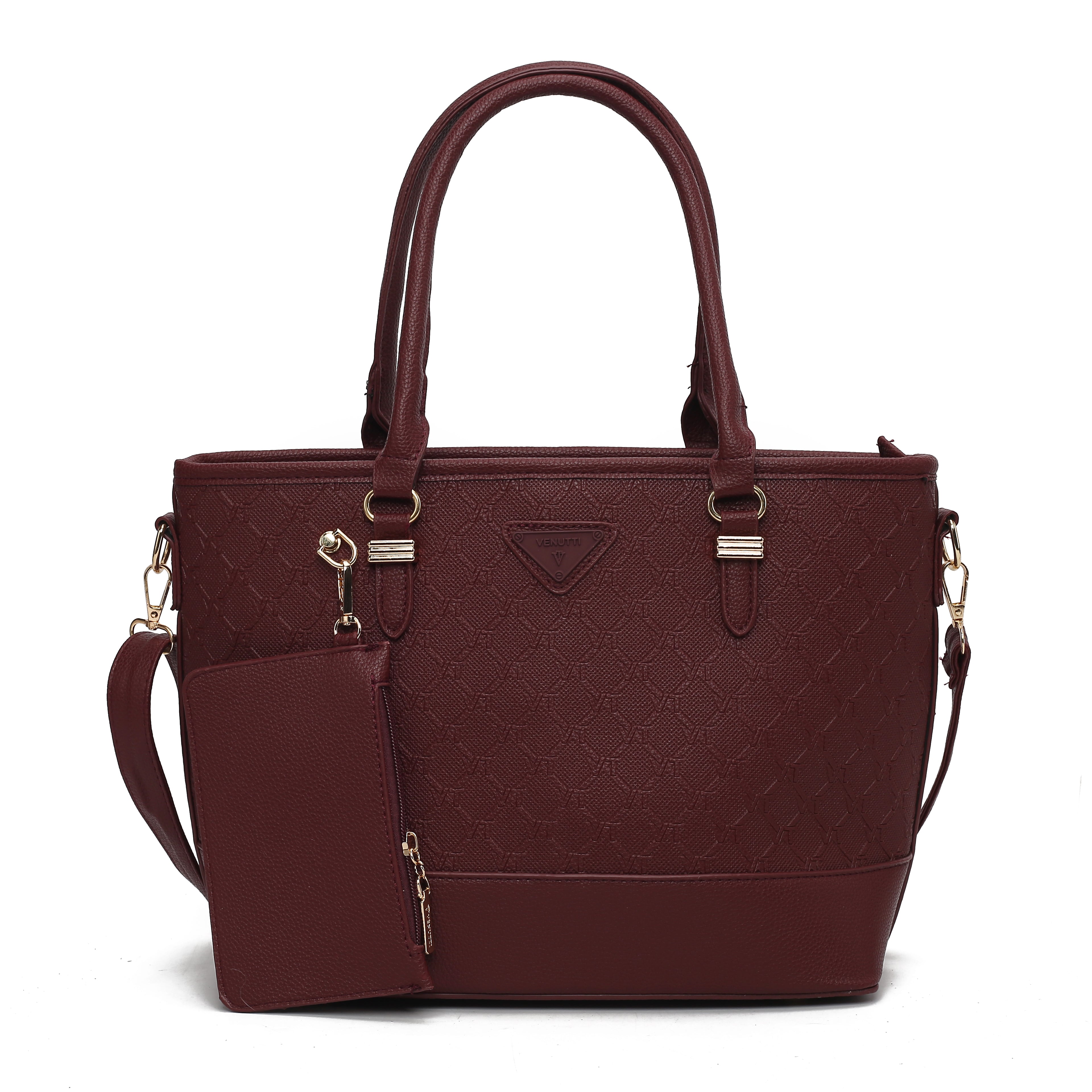 HEXAGON EMBOSSED STYLISH HANDBAG