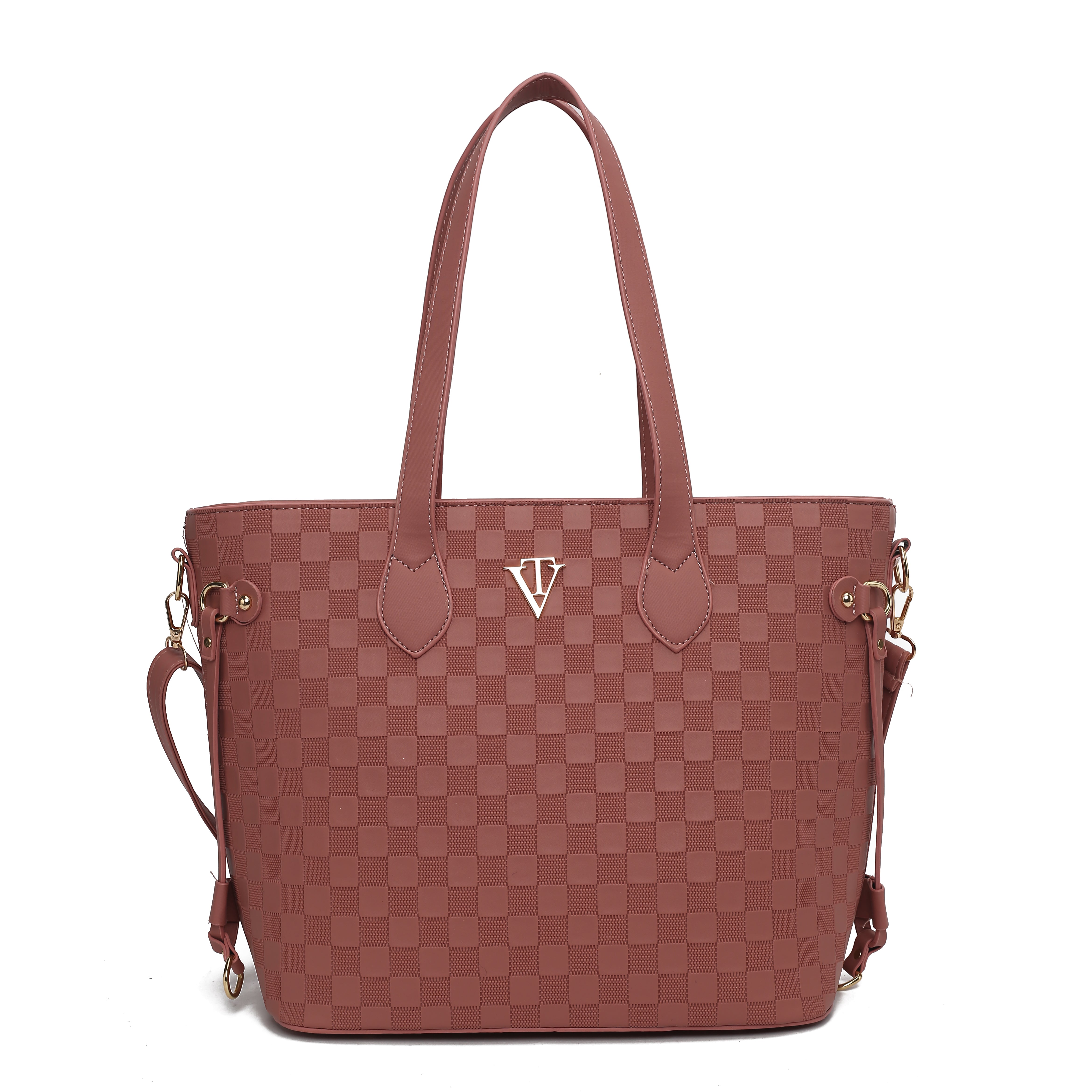 Everfull Classic Checker Embossed Tote Bag