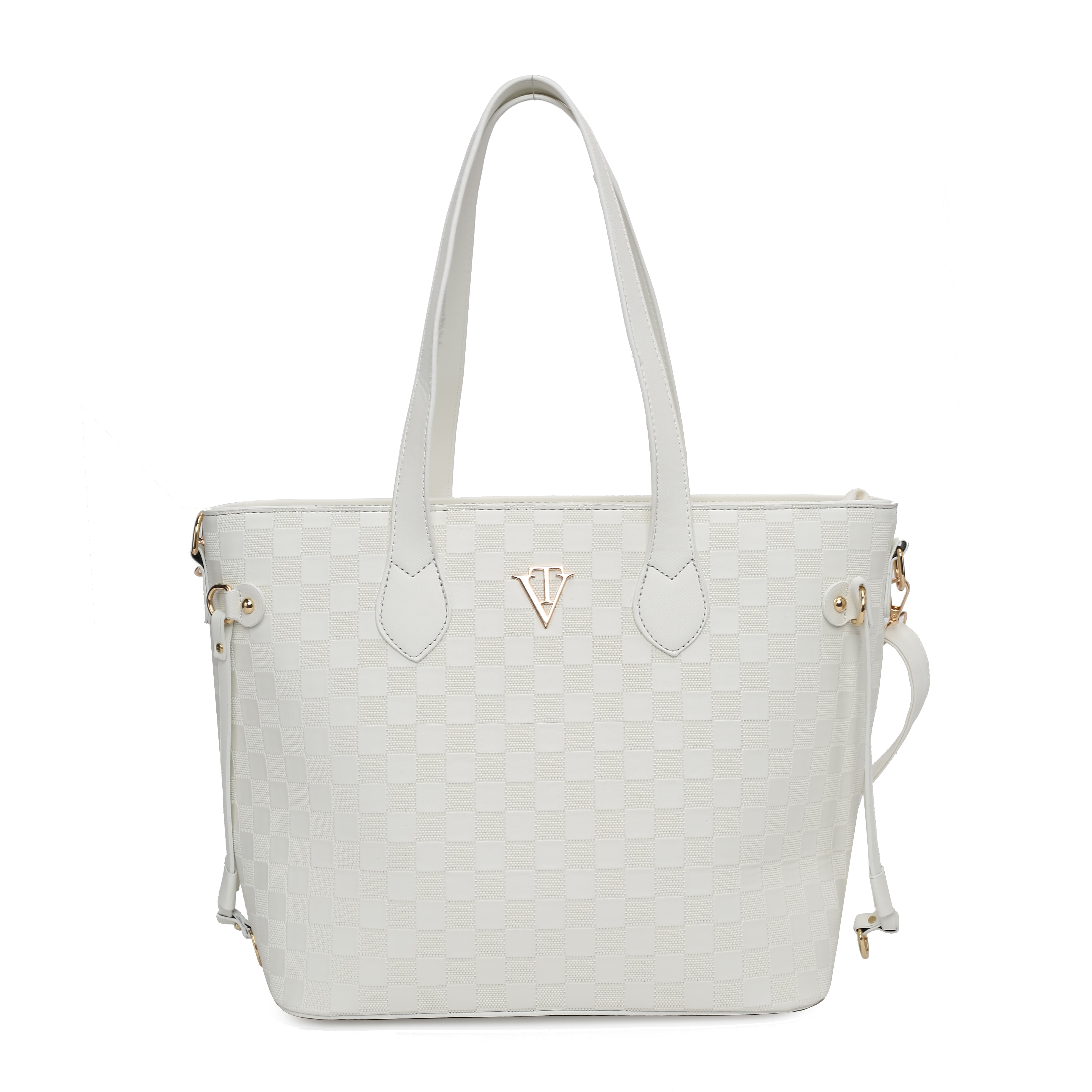 Everfull Classic Checker Embossed Tote Bag