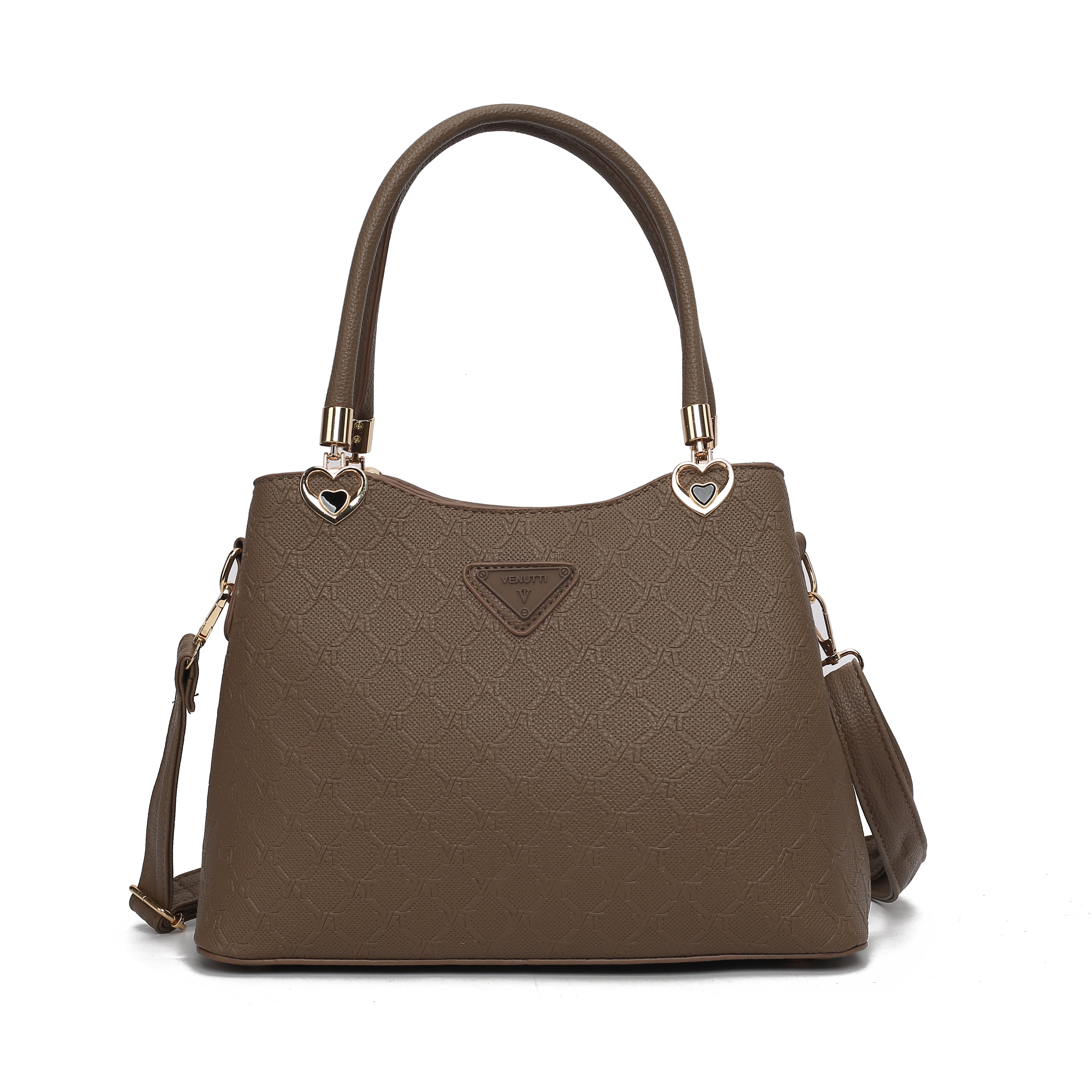 HEART DOUBLE COMPARTMENT HEXAGON BAG