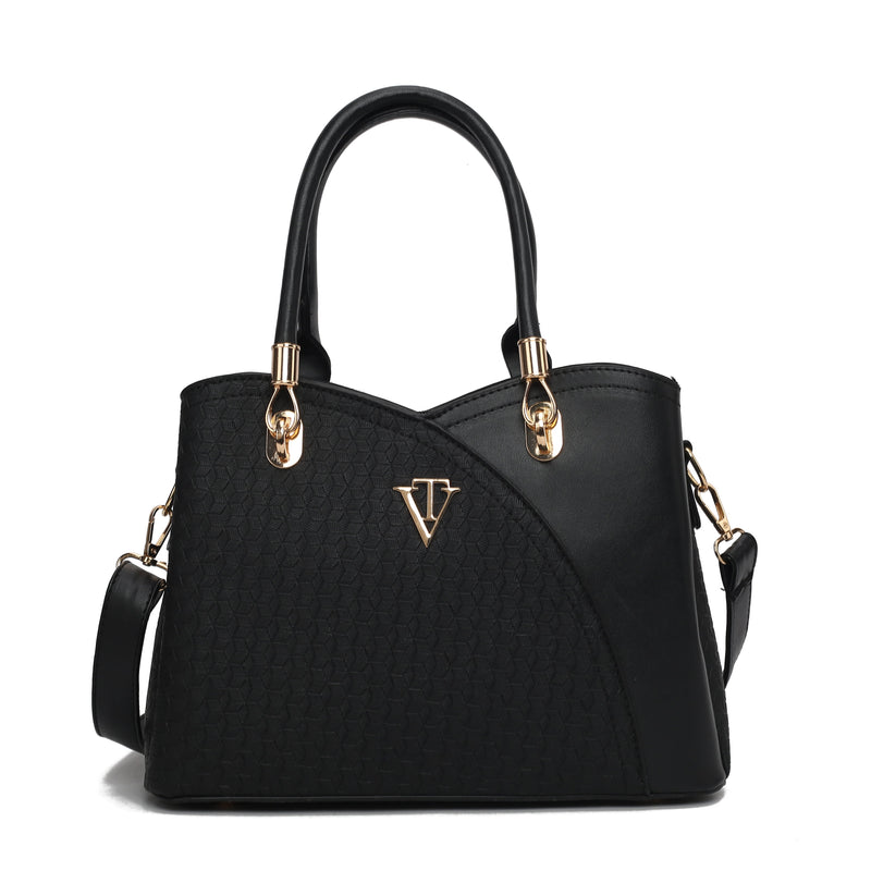 SQUARE EMBOSSED WOMENS HANDBAG